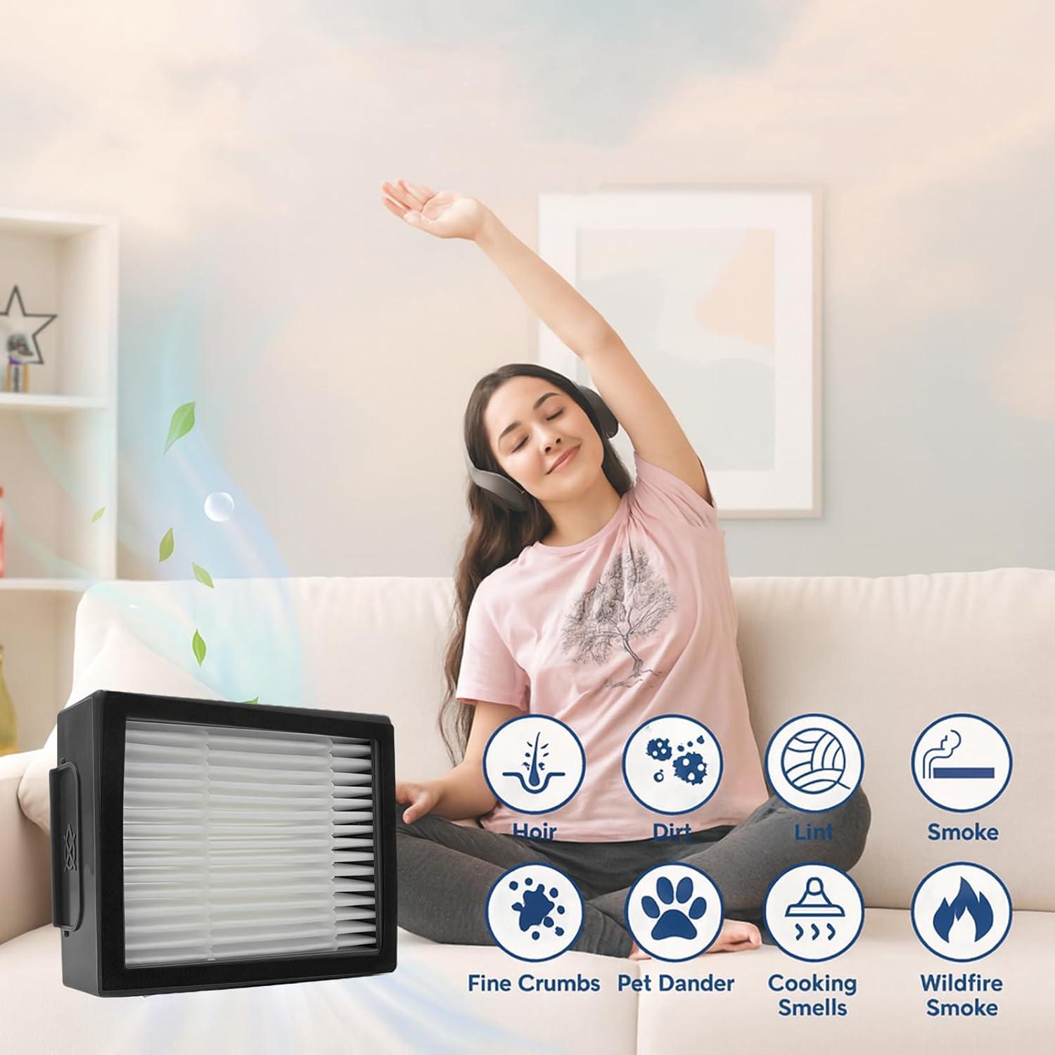 Paquete de 10 Filtros HEPA ELIFEPARTS para Roomba e, i, j Series