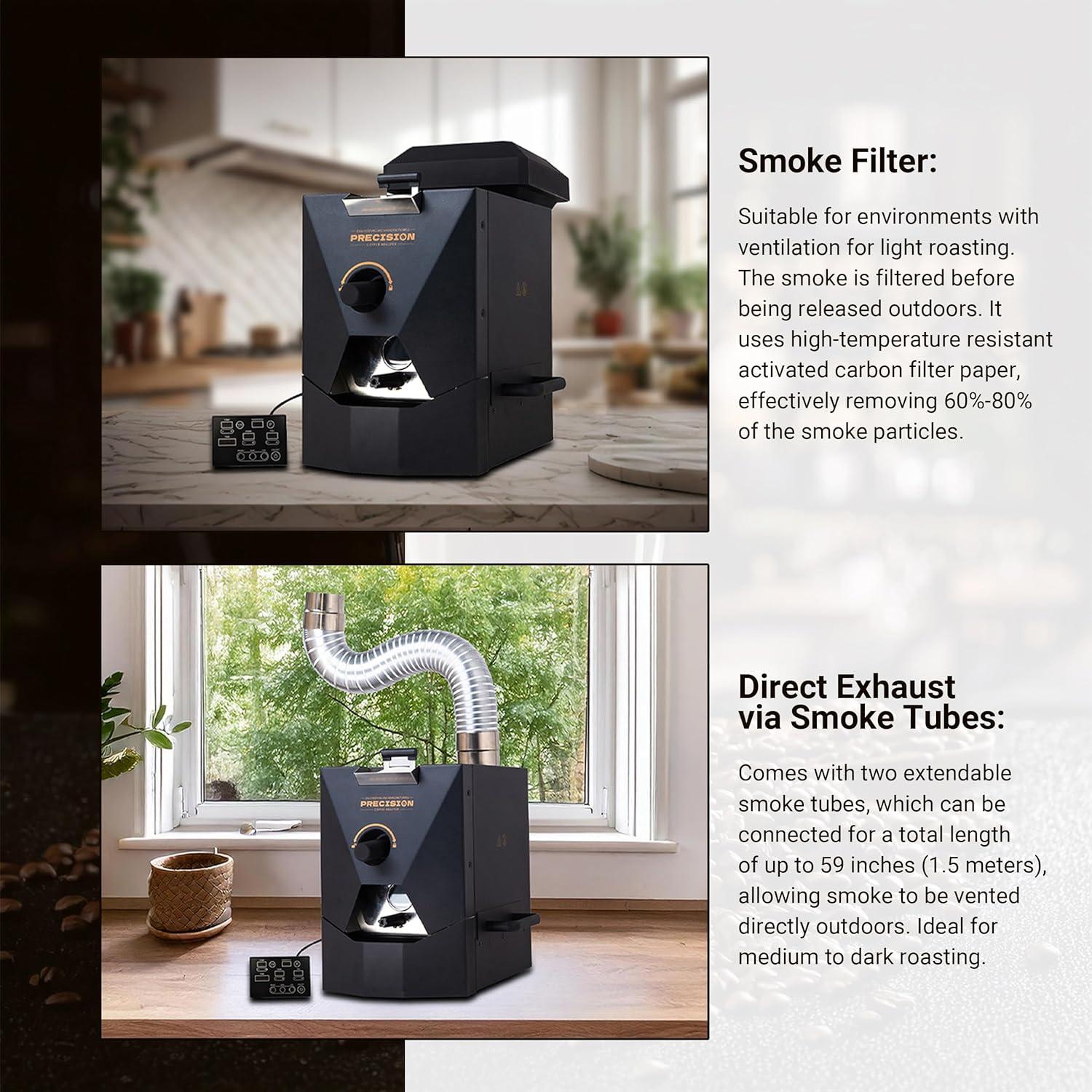 Tostadora de café eléctrica PRECISIÓN 1kg automática con filtro