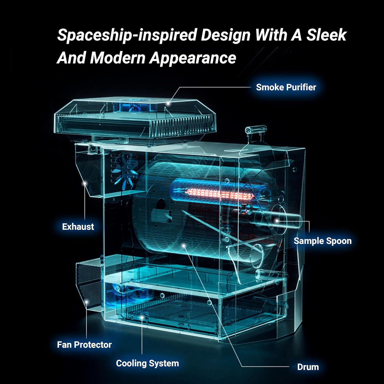 Tostadora de café eléctrica PRECISIÓN 1kg automática con filtro
