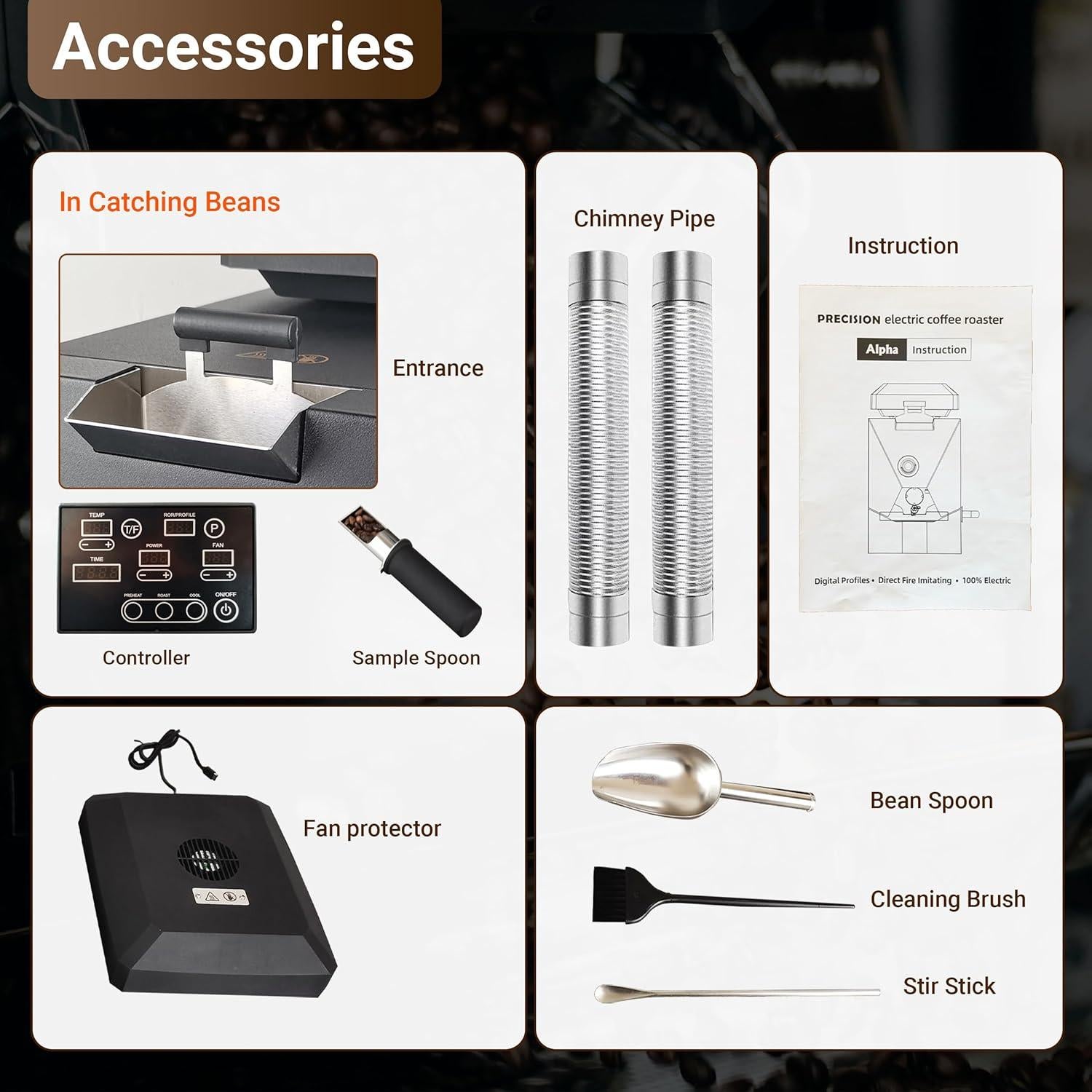 Tostadora de café eléctrica PRECISIÓN 1kg automática con filtro