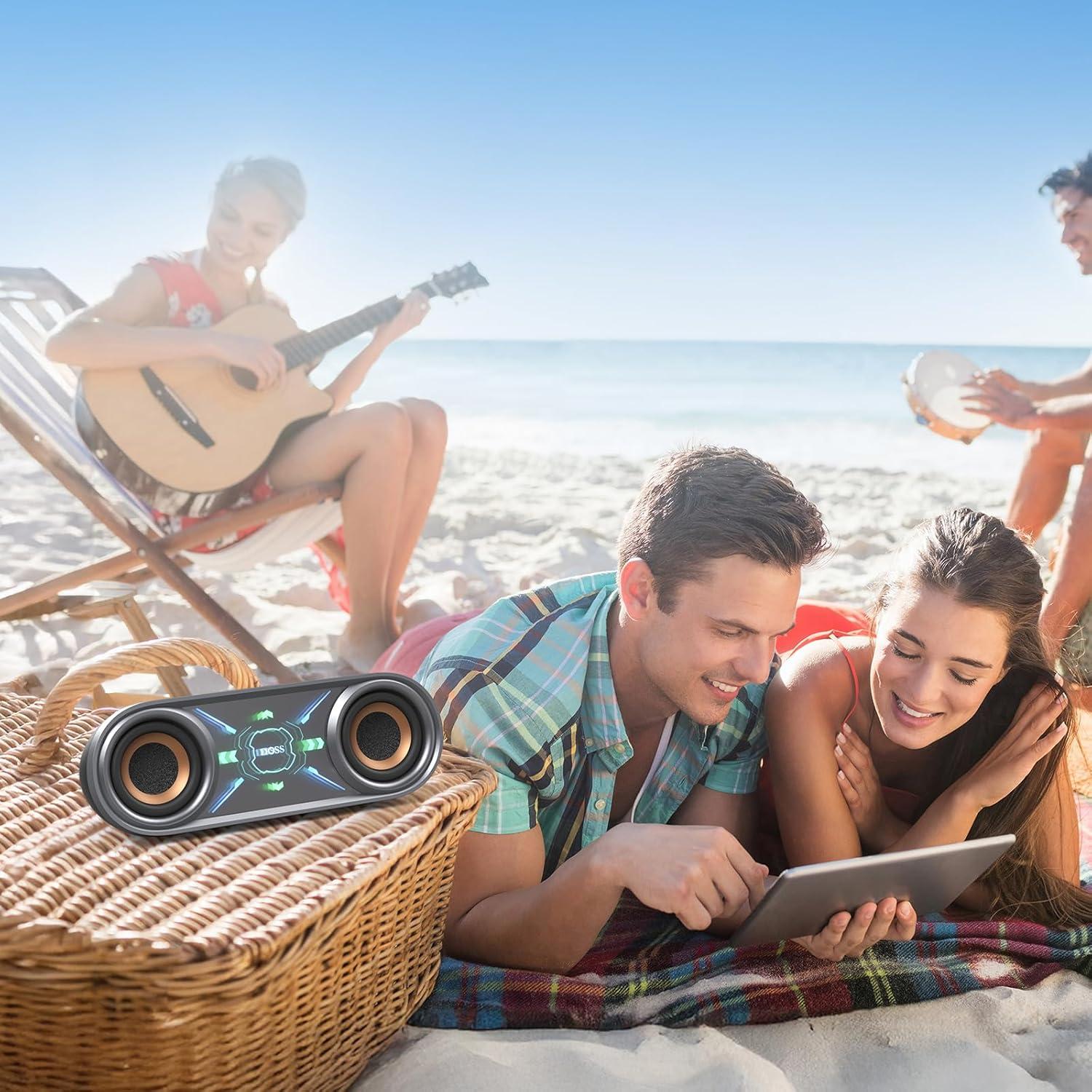 Altavoz Bluetooth DOSS SoundBox Pro+ P400 50W IPX5 Azul