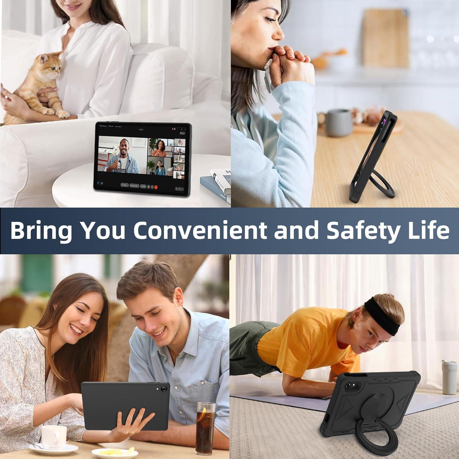 Tablet Android 14 HUIHUANG E10 10" 16GB RAM 128GB Funda