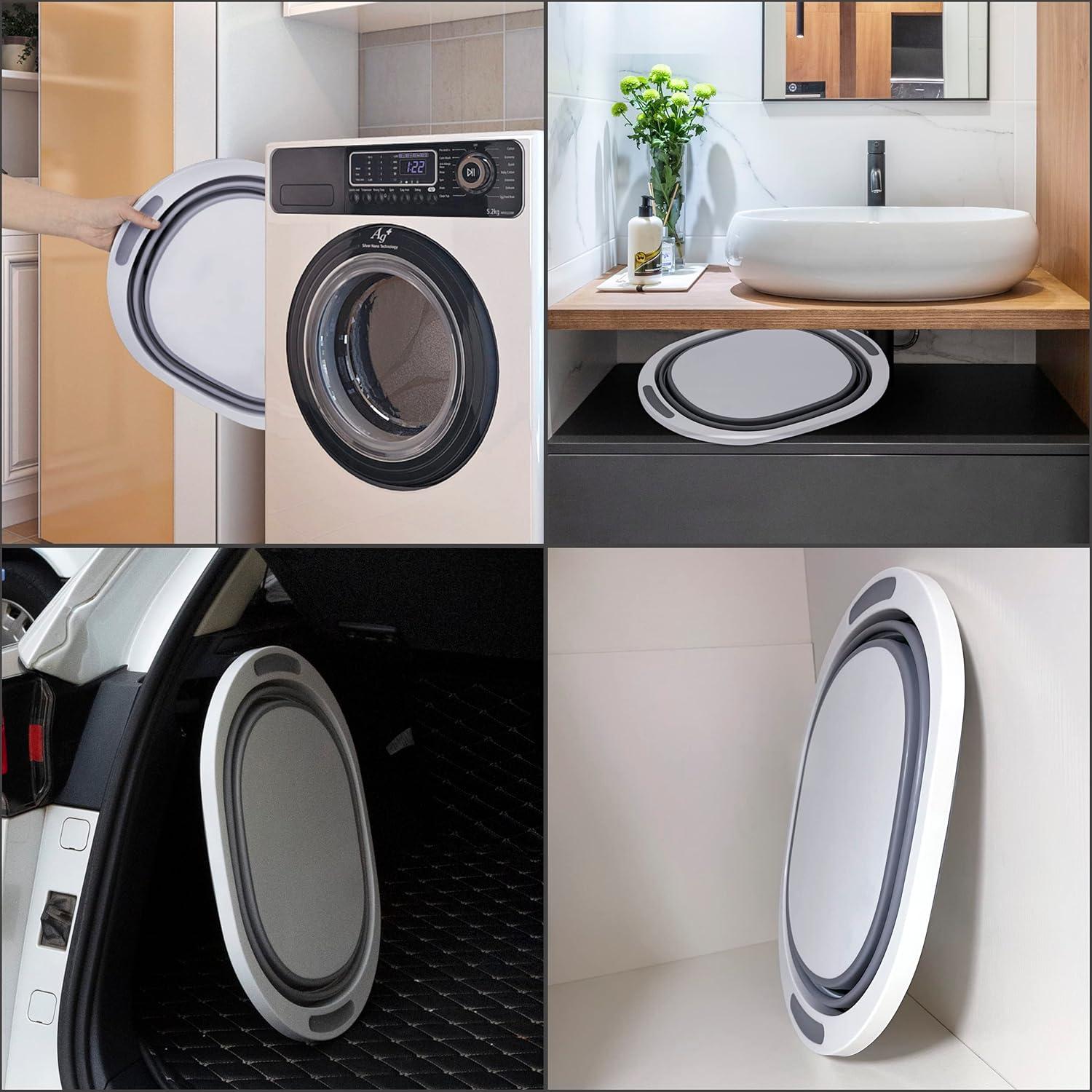 Fregadero Plegable Craftend 7.5L Gris Portátil para Camping