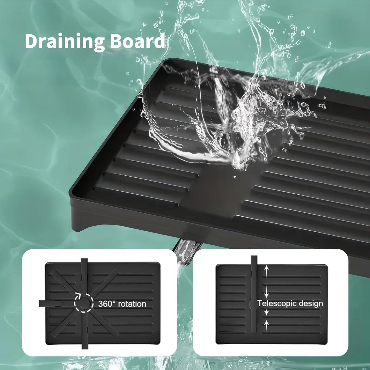 Escurridor de Platos MHEOMTME de Acero Inoxidable 2 Niveles