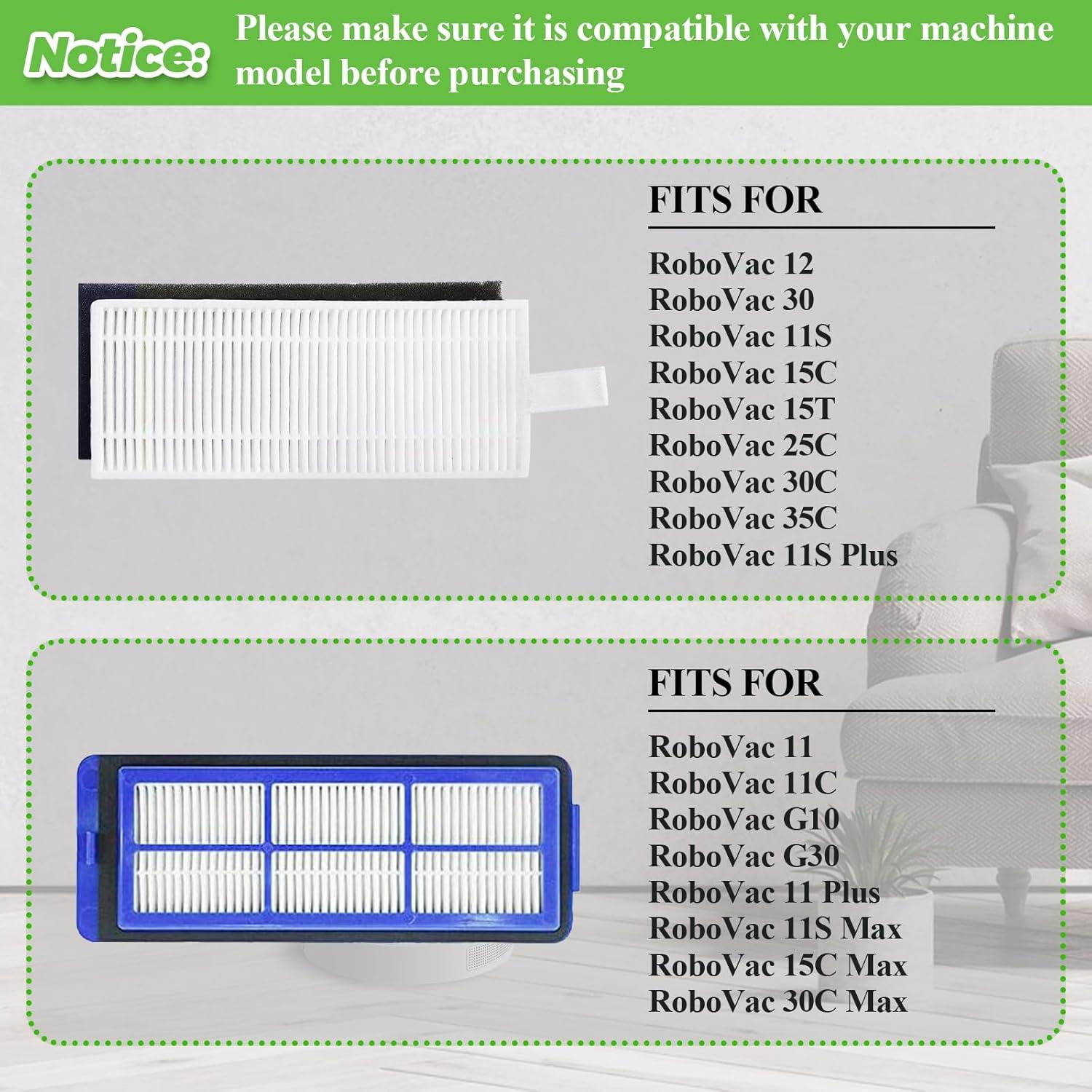 Repuestos Techecook para Eufy RoboVac 11S, 12, 15C - 18 Piezas