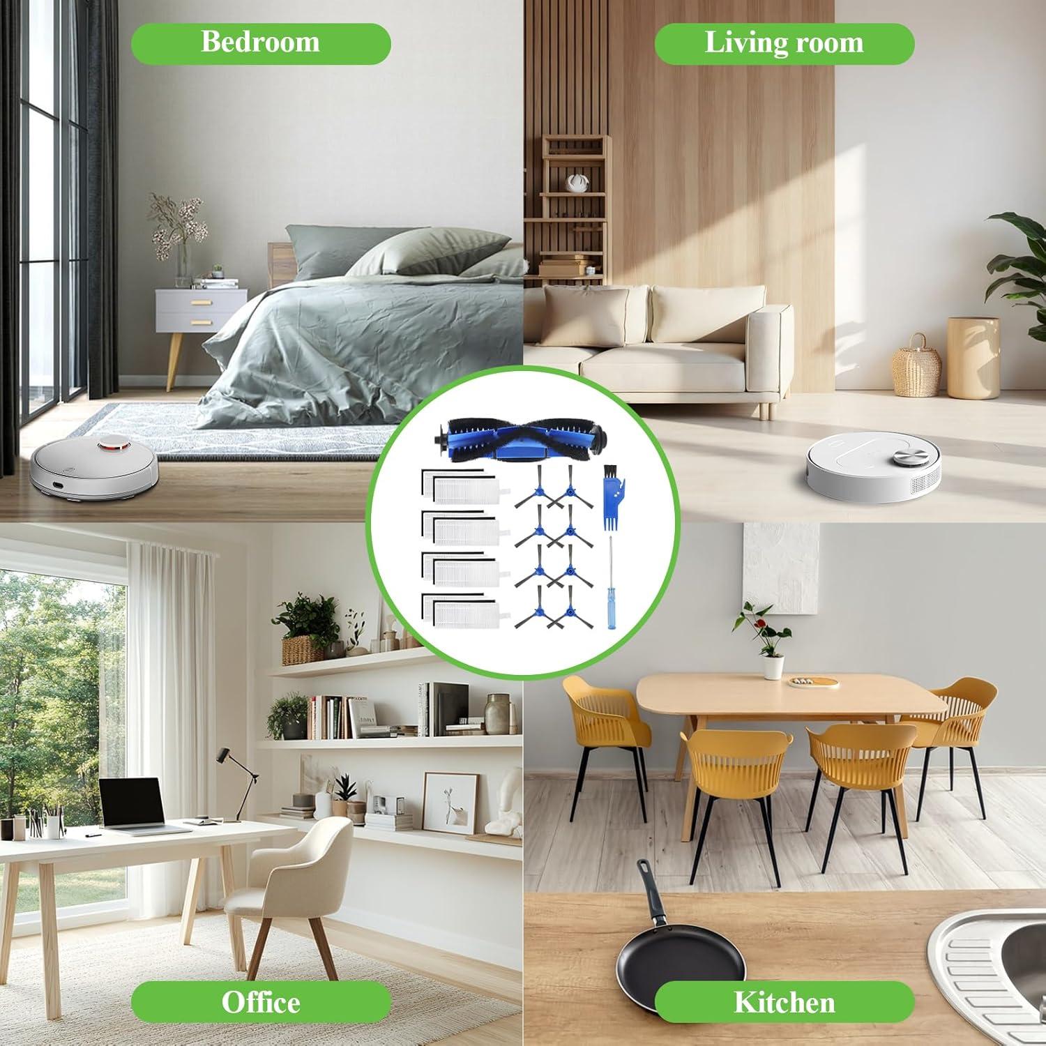 Repuestos Techecook para Eufy RoboVac 11S, 12, 15C - 18 Piezas