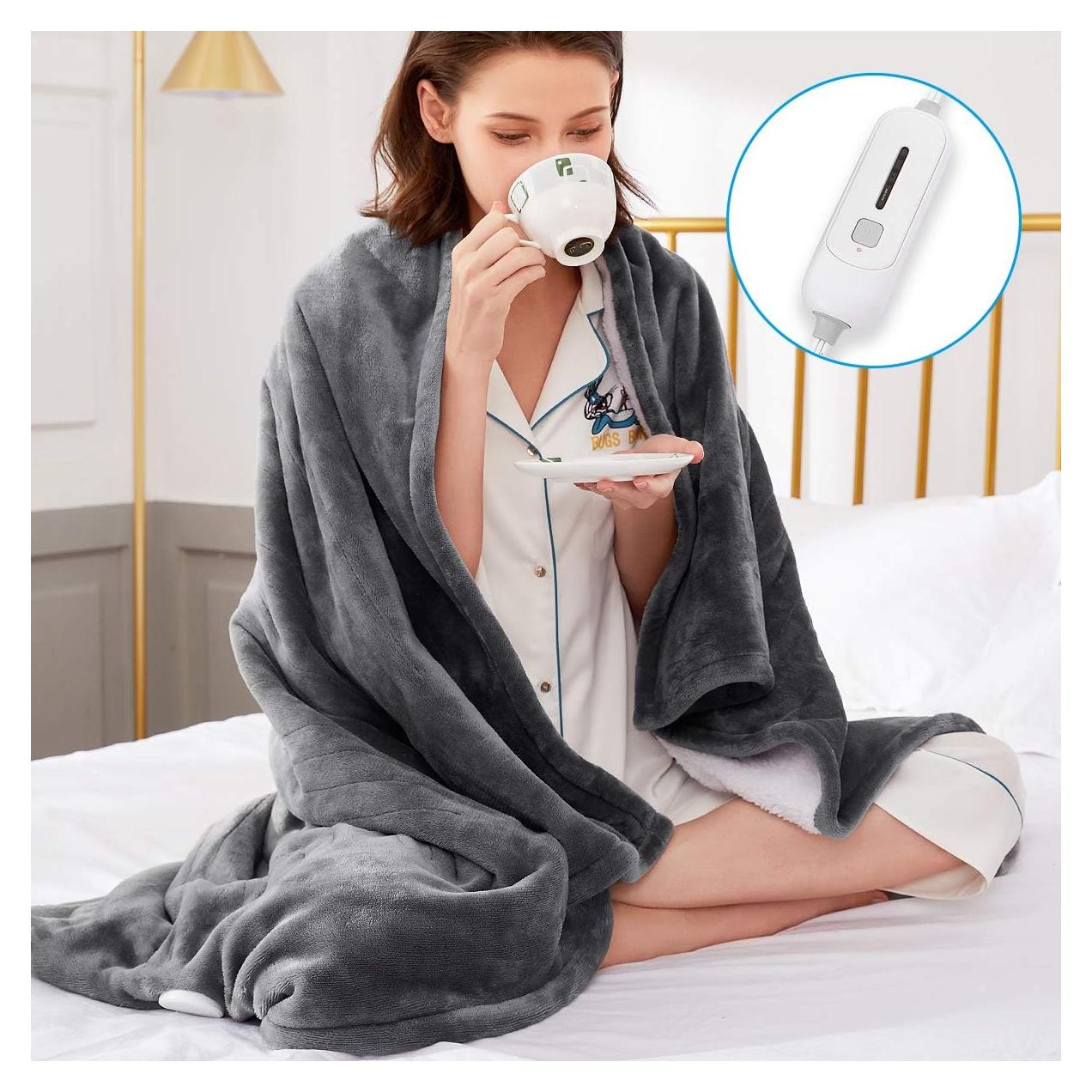 Manta Eléctrica Térmica FIGERM 127x152 cm Gris 3 Niveles