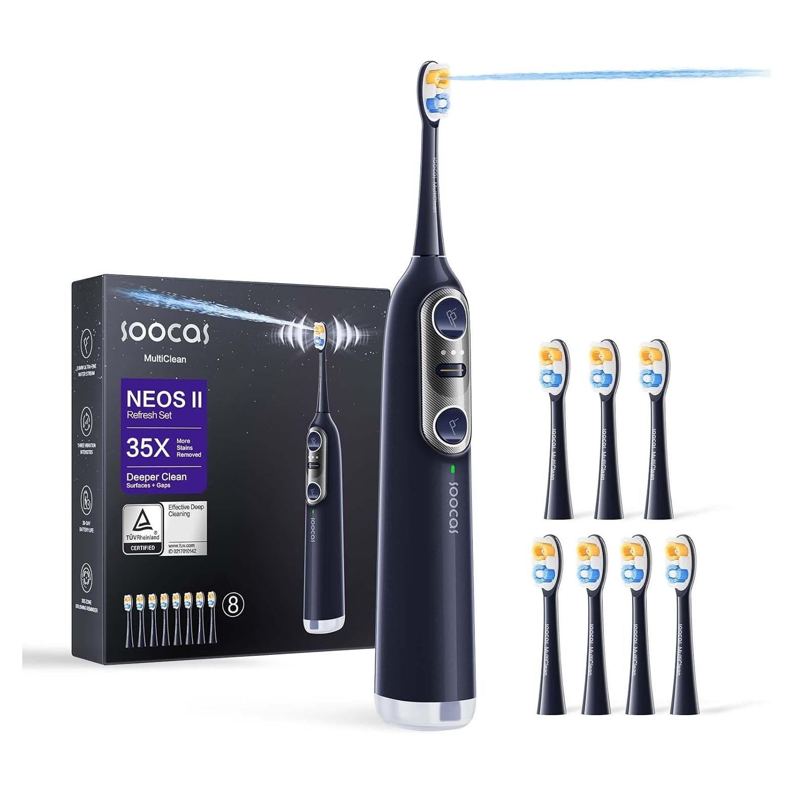 Cepillo de Dientes Eléctrico Soocas NEOS II con Irrigador