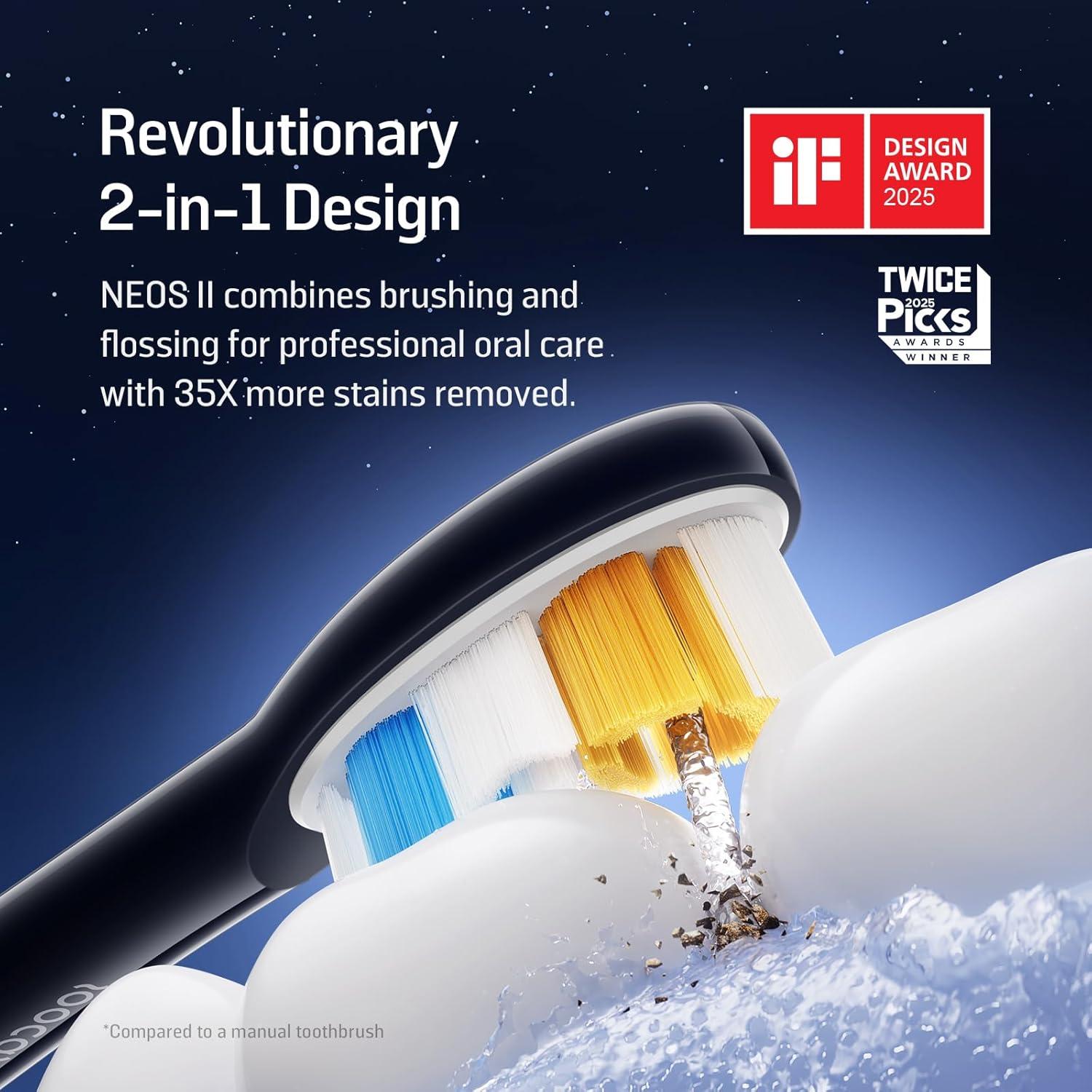 Cepillo de Dientes Eléctrico Soocas NEOS II con Irrigador