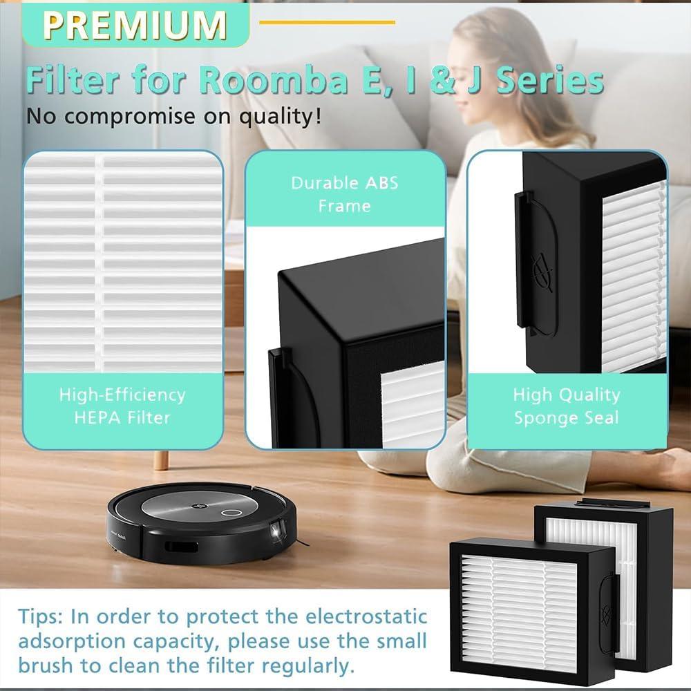 Accesorios iRobot Roomba E/I/J Series - 2 Cepillos, 2 Filtros HEPA, 2 Bolsas
