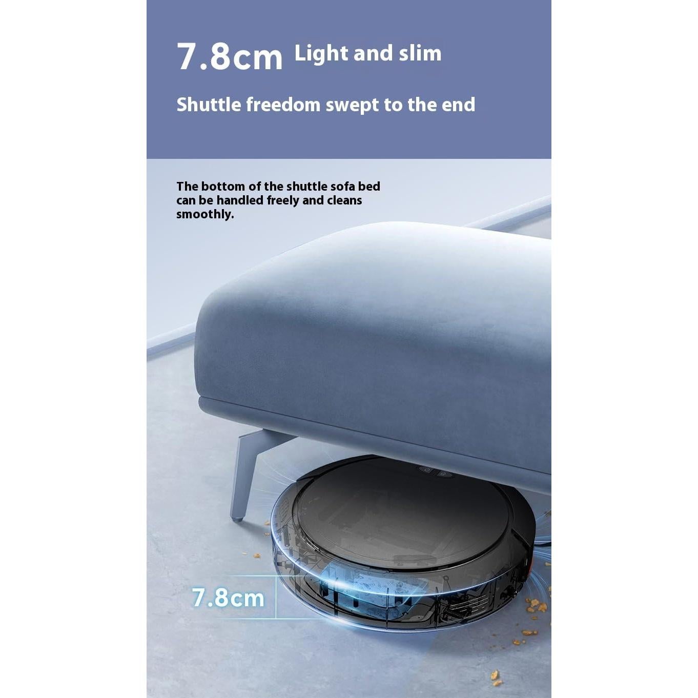 Aspiradora y Mopa Robot Genérico 2500Pa, Control App y Voz