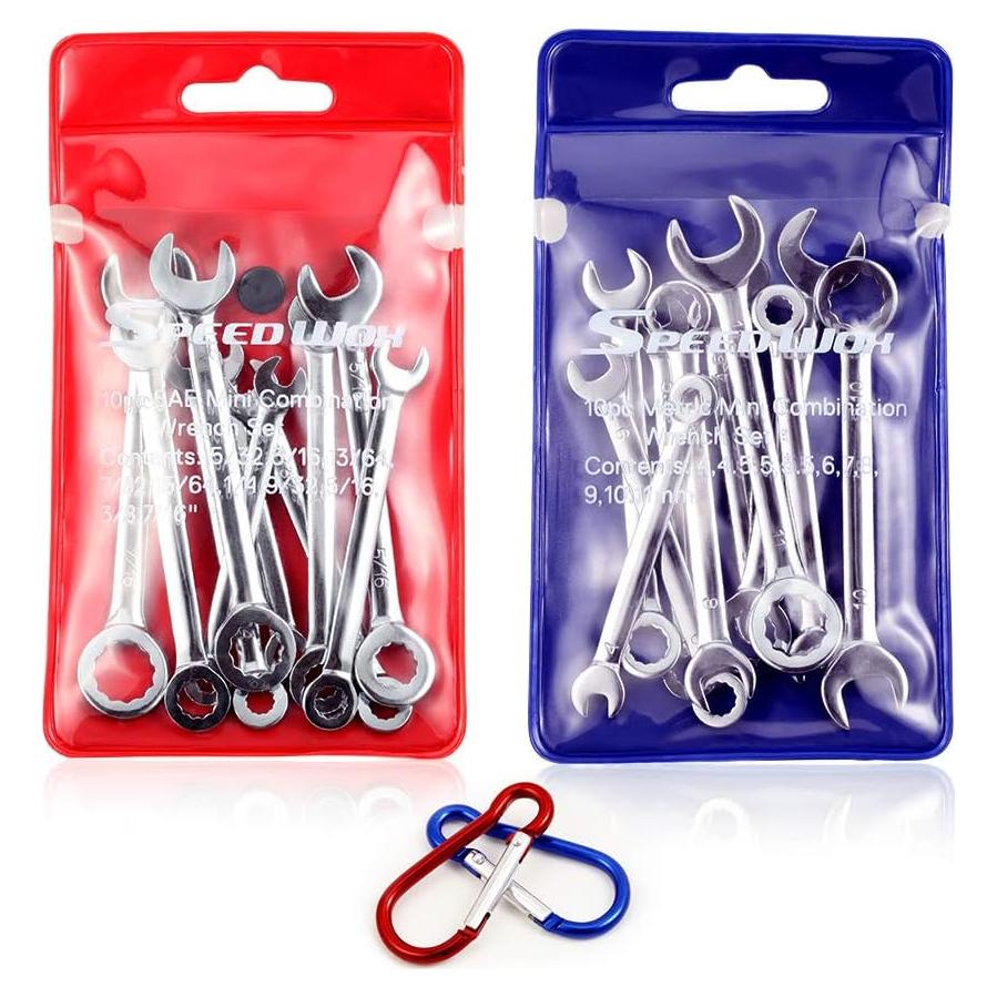 Juego de Llaves Mini SPEEDWOX 20 Piezas Métricas y SAE
