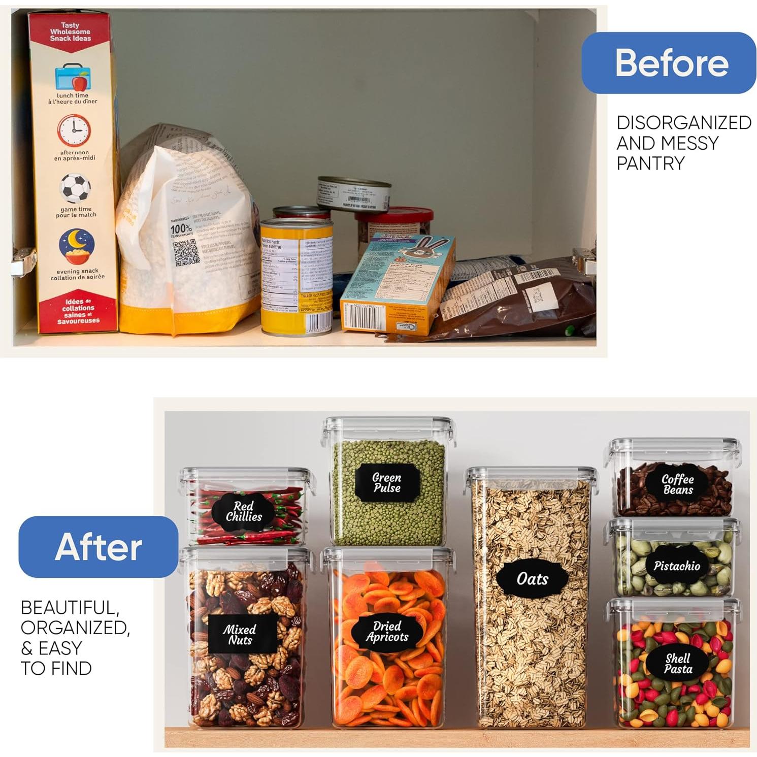 Set de 14 Contenedores de Alimentos Chef's Path - Herméticos y Apilables