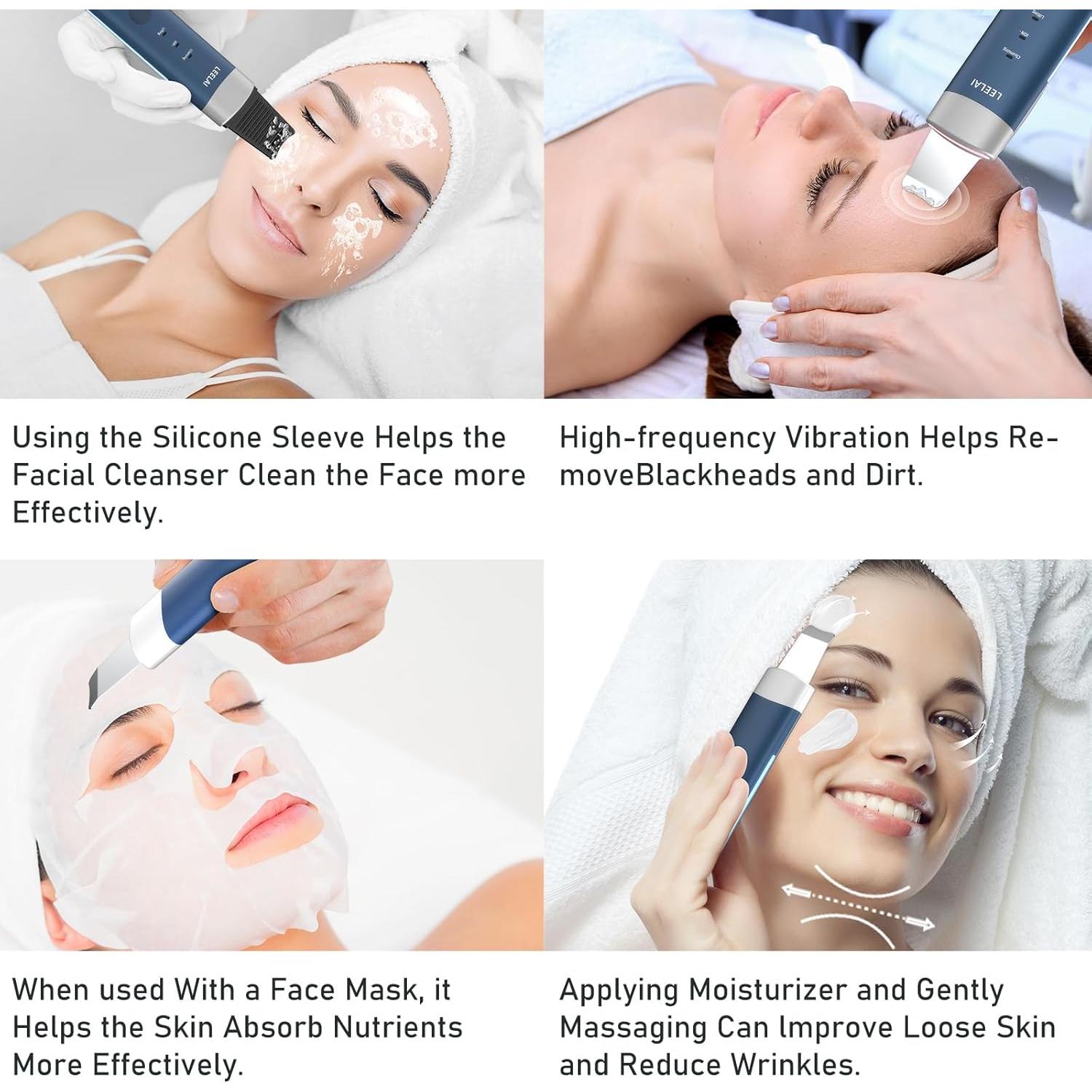 Espátula Facial Limpiadora de Poros LEELAI N1 - 3 Modos