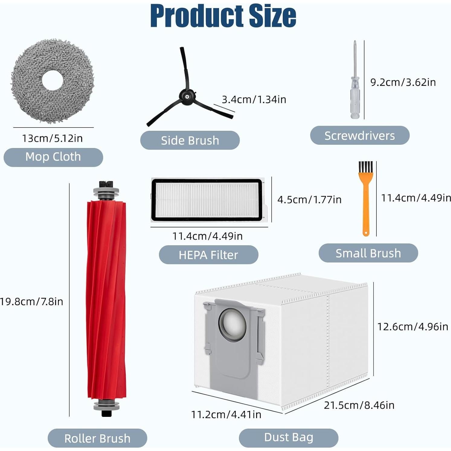 28 Accesorios Compatibles Roborock Qrevo S Pro Plus Maxv