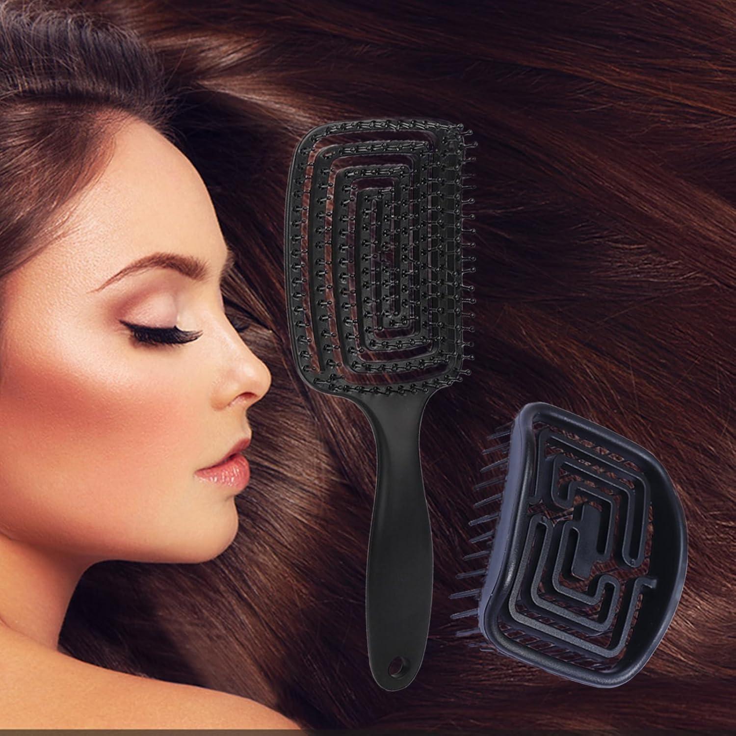 Cepillo Ventilado Profesional MIUPOO para Cabello Rizado 2 Piezas