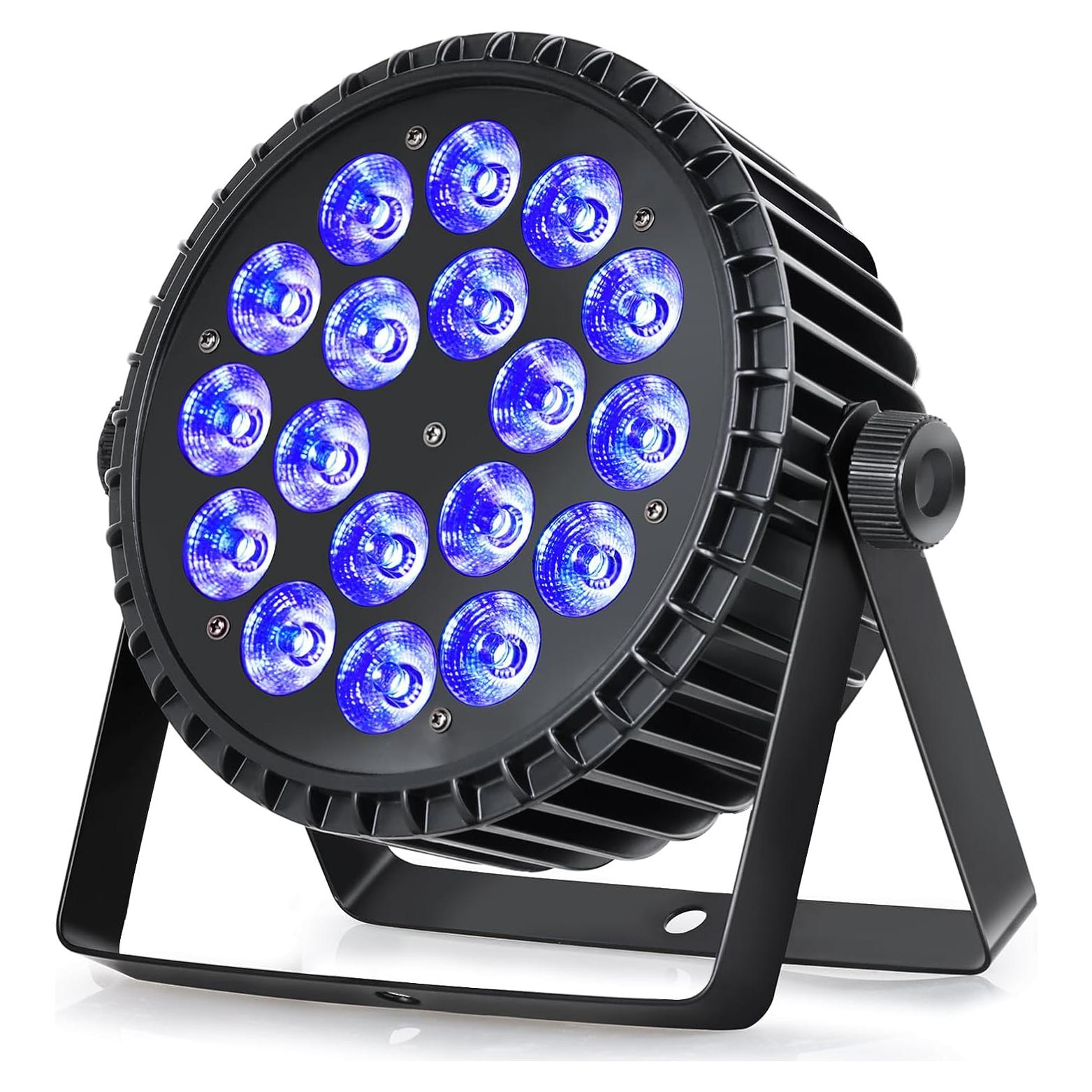 Luces LED Par 18X10W SvaetloDJ DMX RGBW para eventos