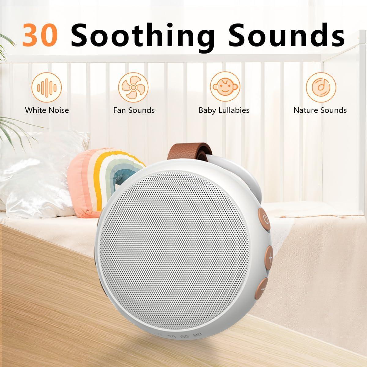 Máquina de Ruido Blanco SoundMe UA Portátil Recargable 30 Sonidos