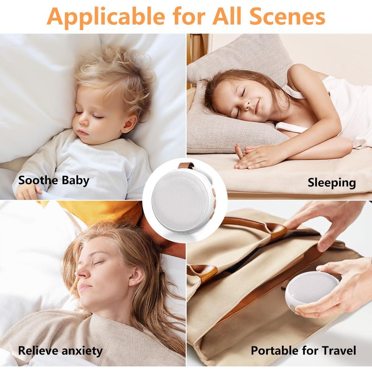 Máquina de Ruido Blanco SoundMe UA Portátil Recargable 30 Sonidos