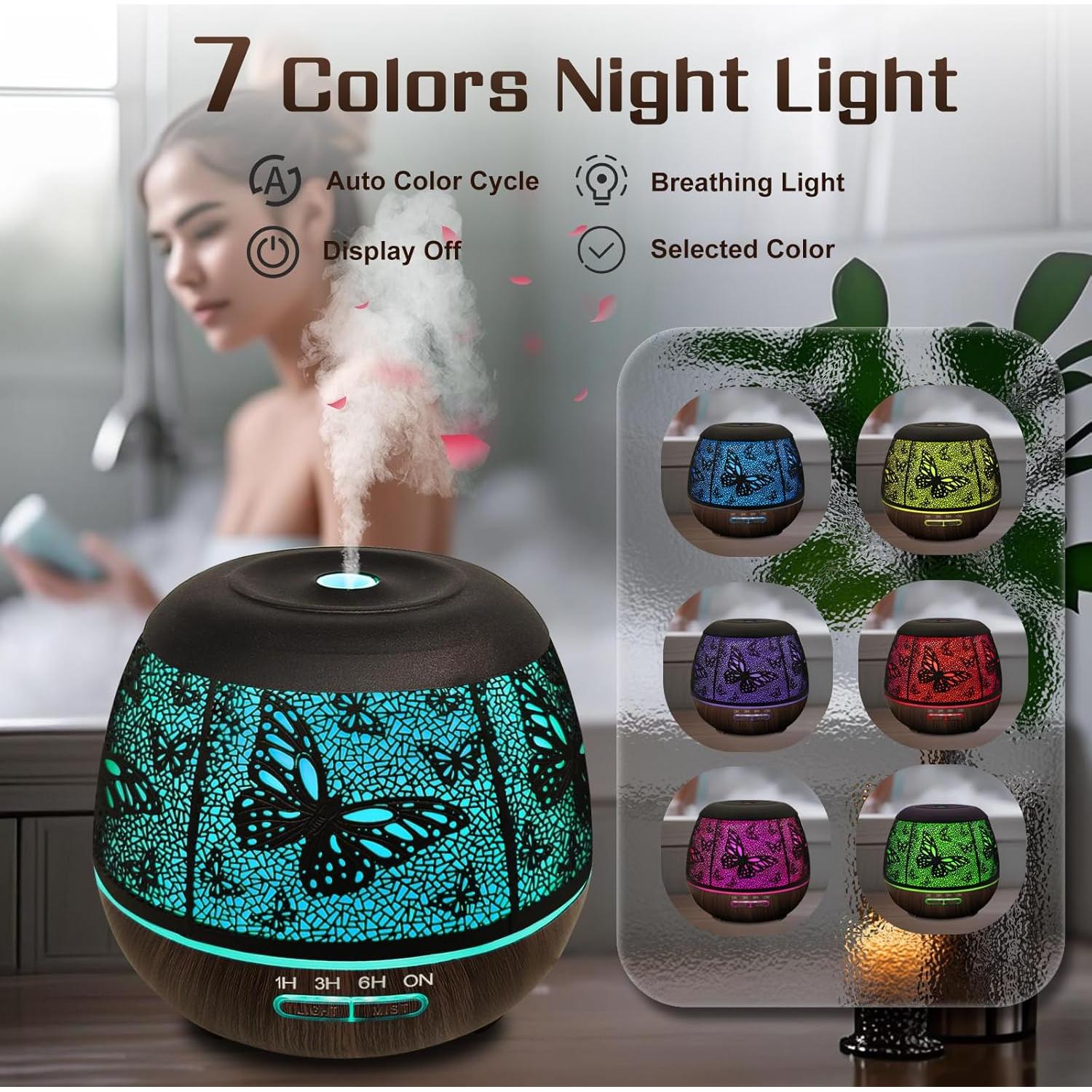 Difusor de Aceite Esencial Vinfucher 400ml con Control Remoto