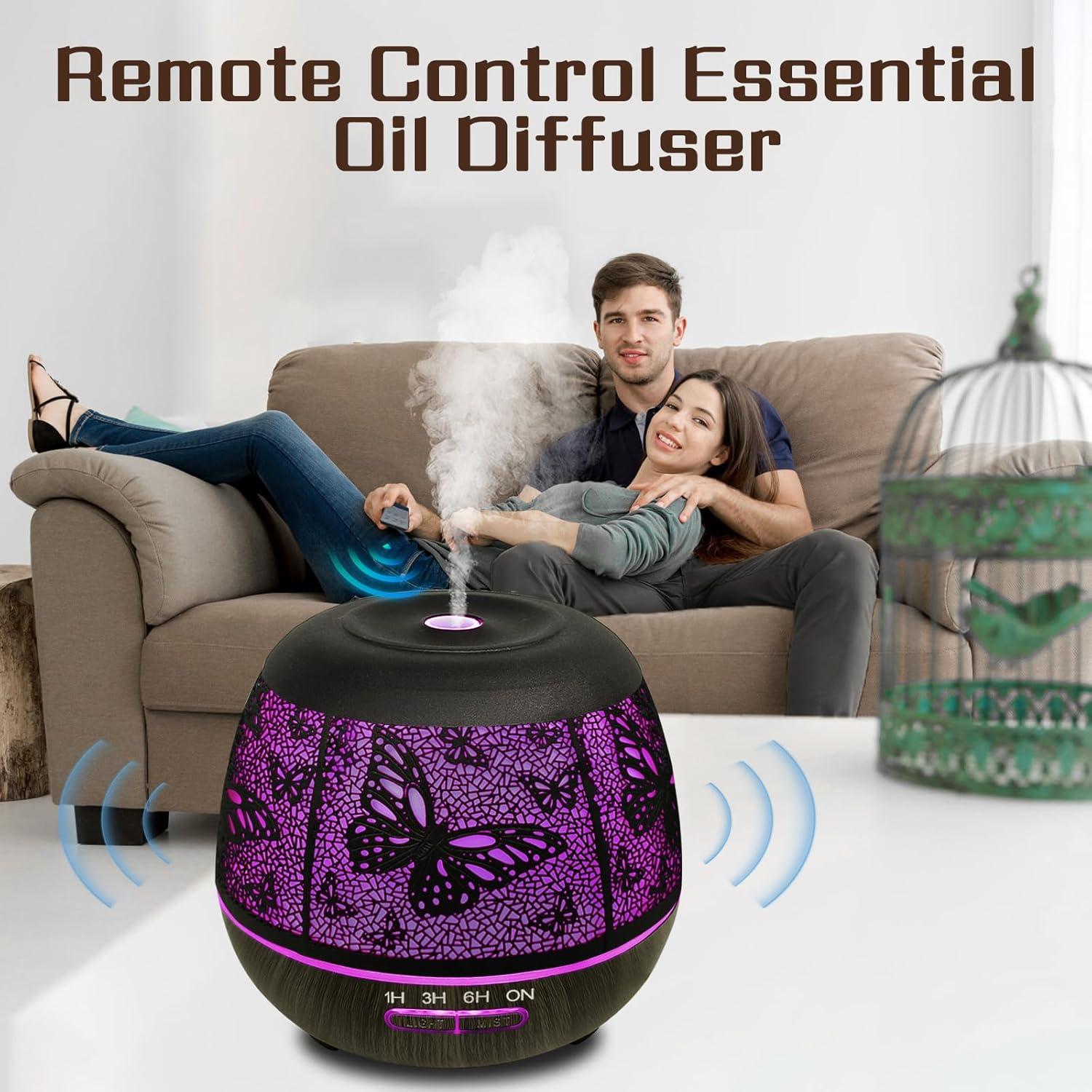 Difusor de Aceite Esencial Vinfucher 400ml con Control Remoto