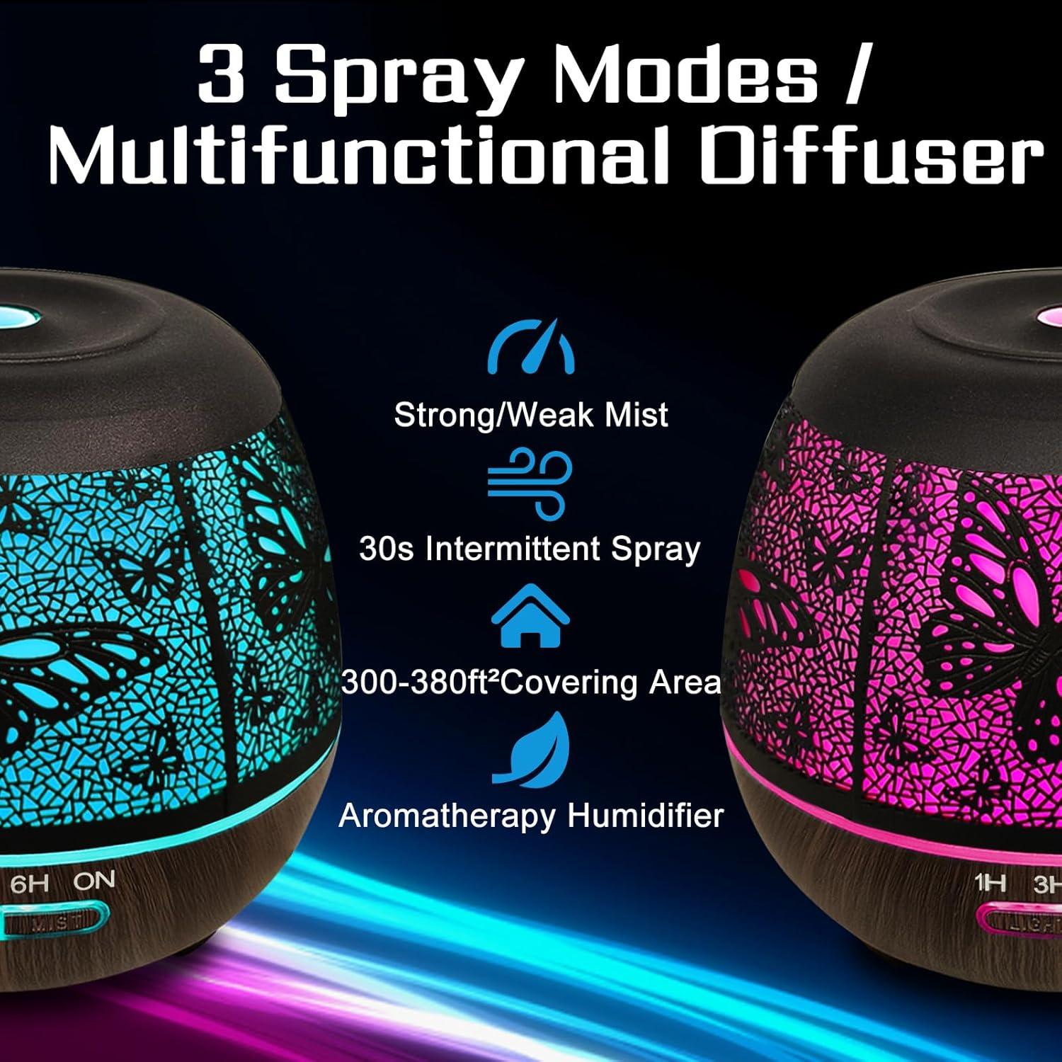 Difusor de Aceite Esencial Vinfucher 400ml con Control Remoto