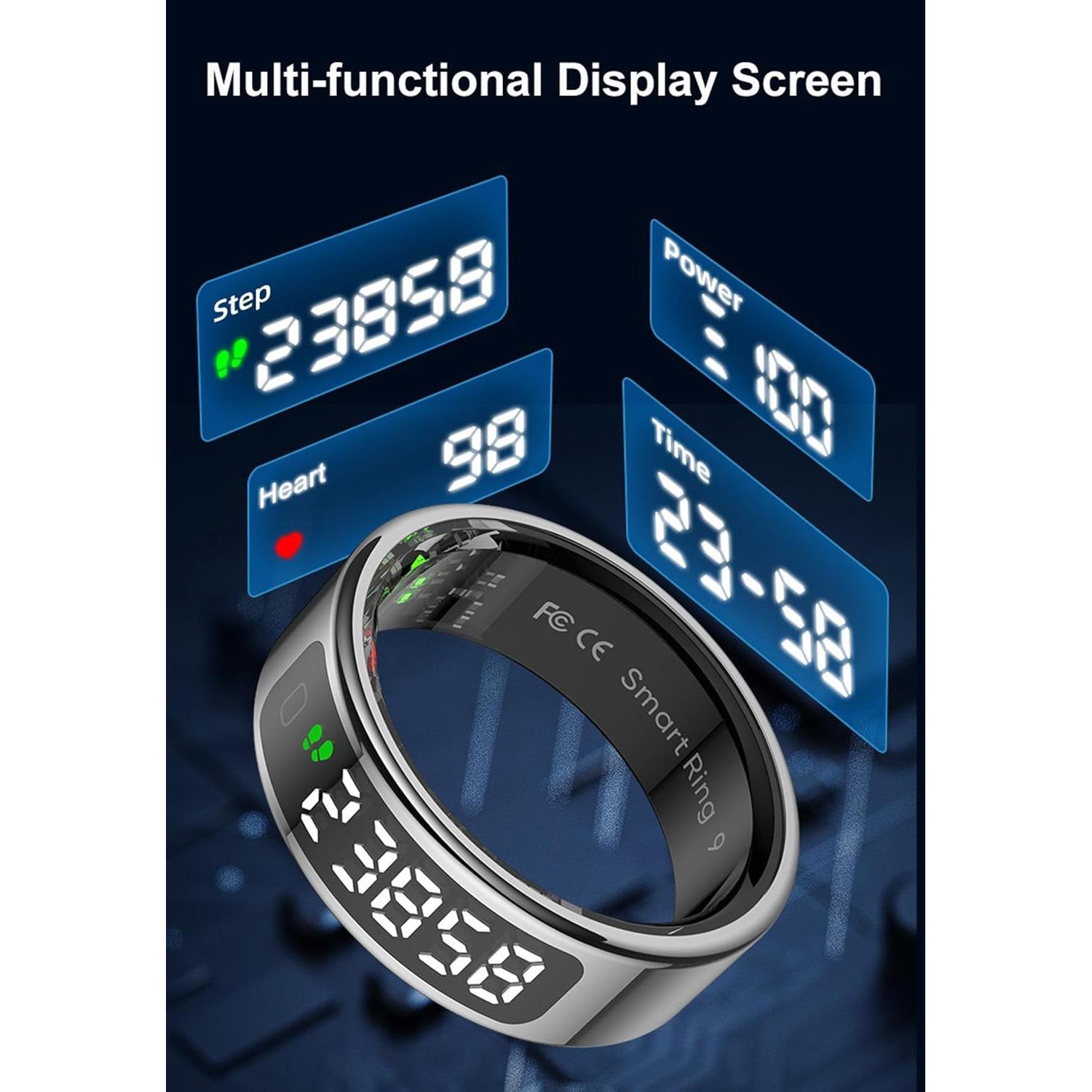 Anillo Inteligente cnBro para Hombres Monitoreo Salud IP68