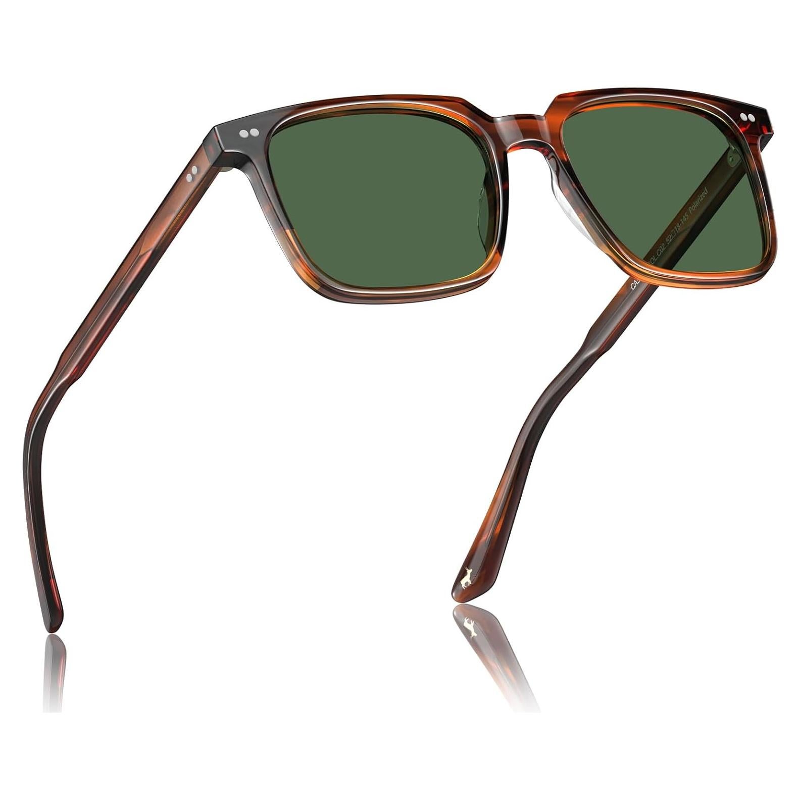 Gafas de sol polarizadas Carfia para hombres, acetato, UV400