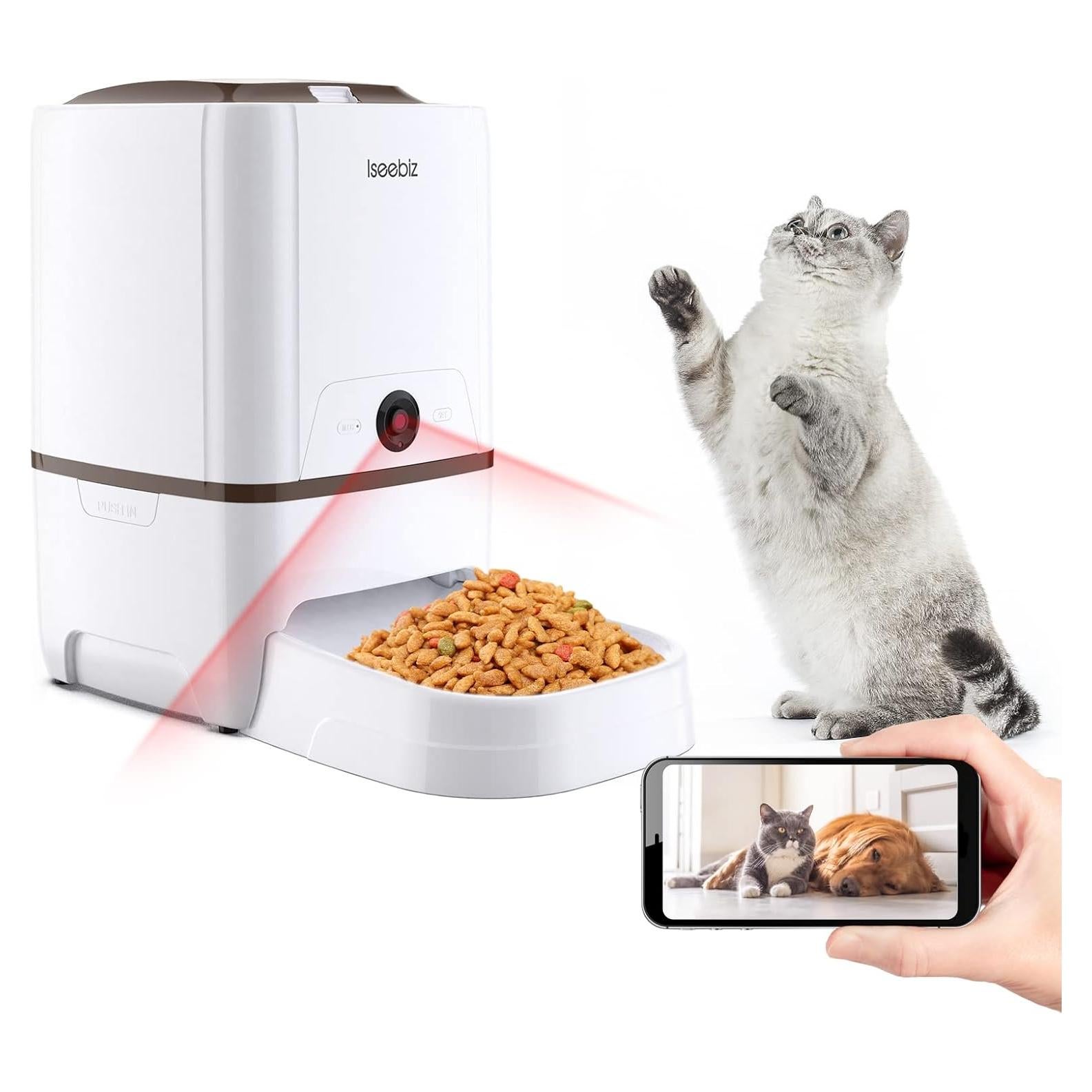 Comedero Automático Iseebiz 6L con Cámara y Control App