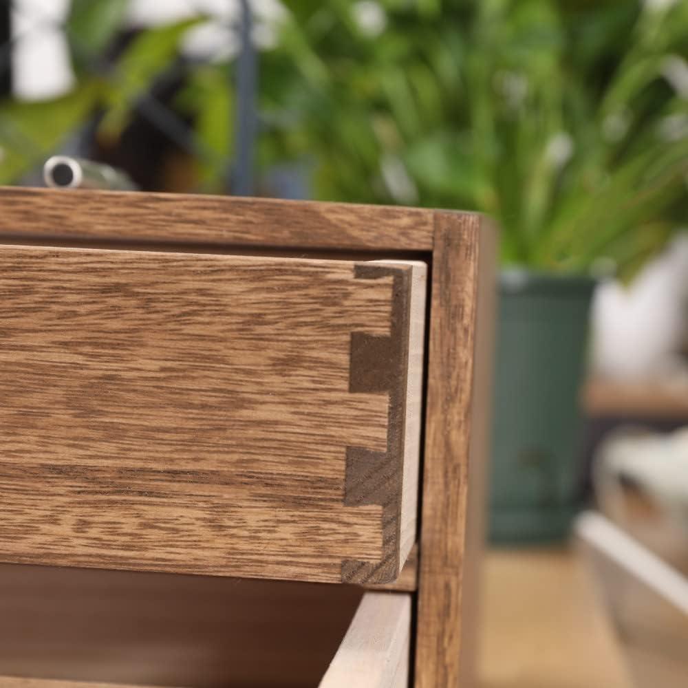 Organizador de Escritorio de Madera DDYURI con 2 Cajones