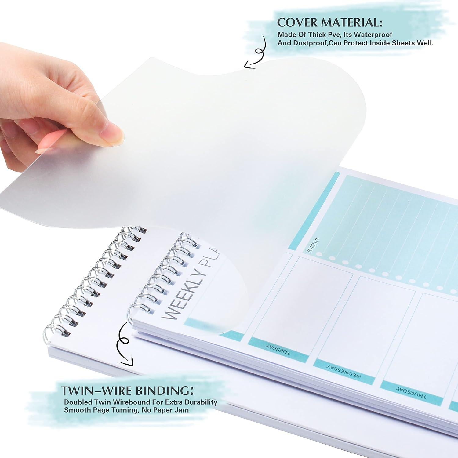 Planificador Semanal KAICN Verde 52 Hojas 16.5x24.9 cm