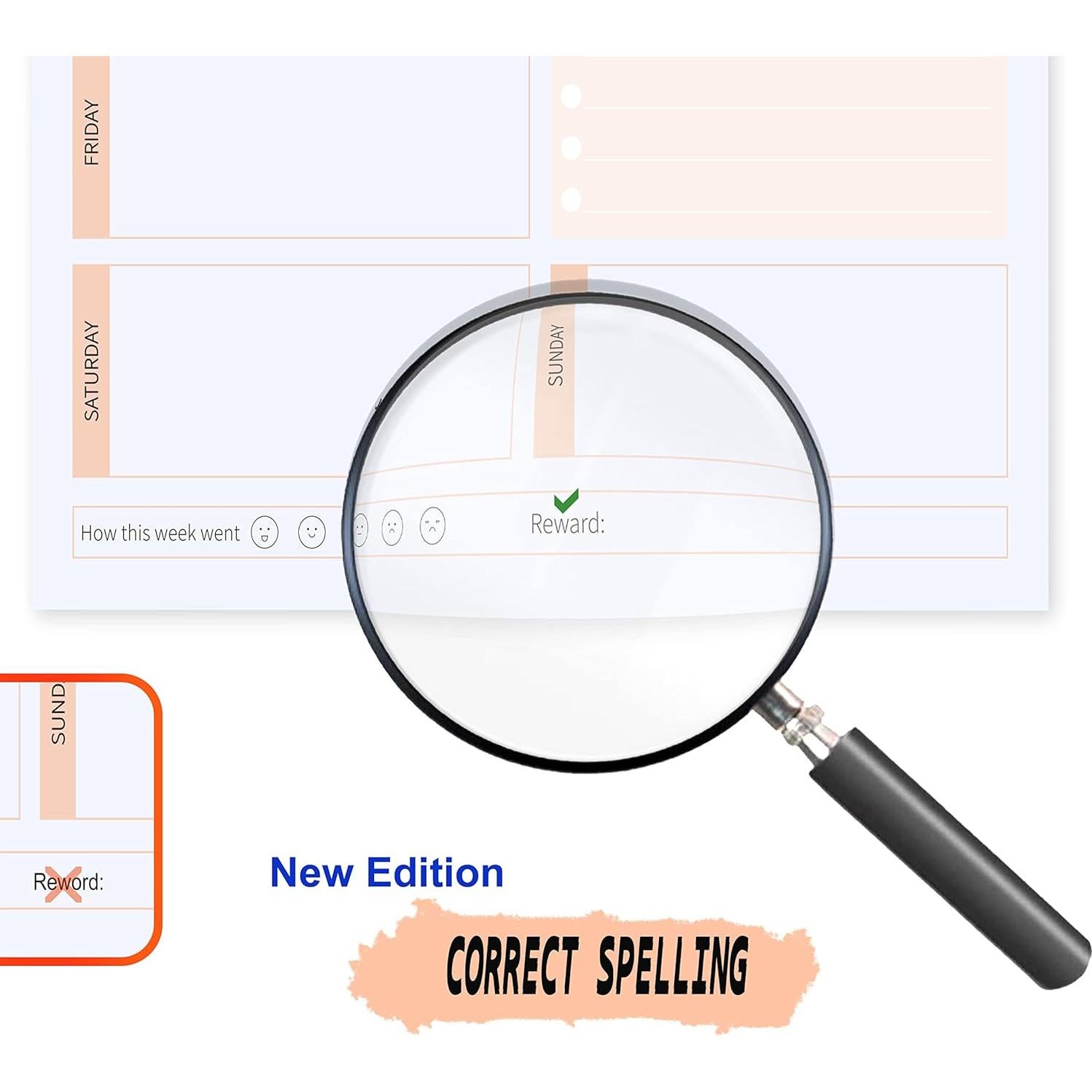 Planificador Semanal KAICN Verde 52 Hojas 16.5x24.9 cm