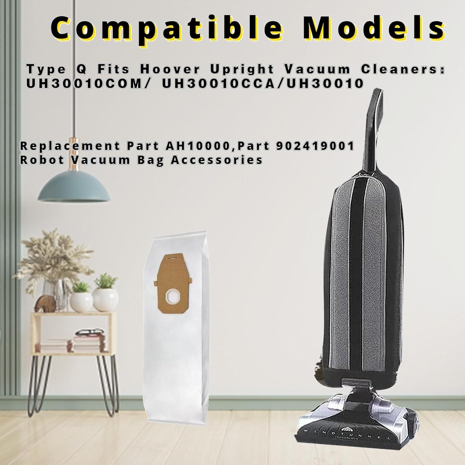 Paquete de 10 bolsas de vacío HEPA WSQCRDXW para Hoover UH30010