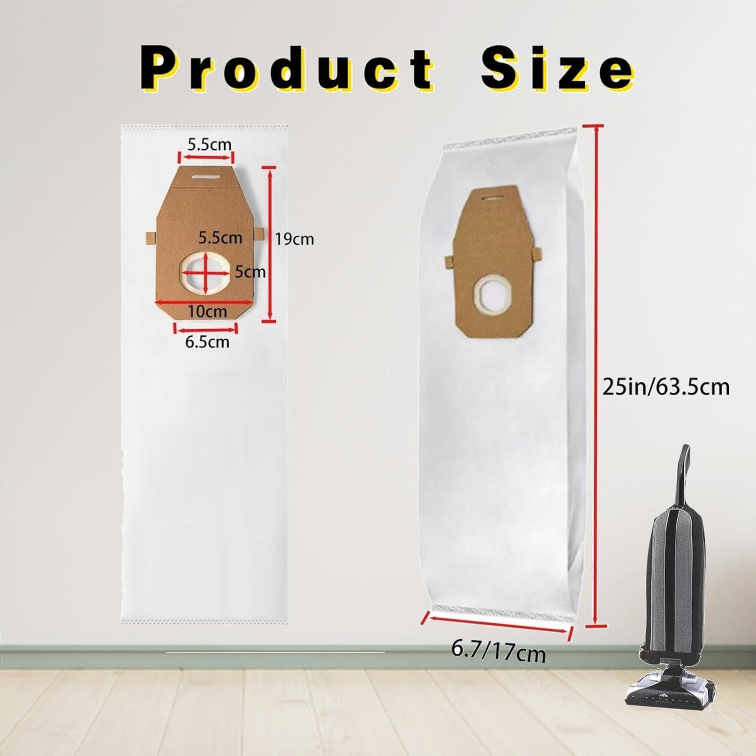 Paquete de 10 bolsas de vacío HEPA WSQCRDXW para Hoover UH30010