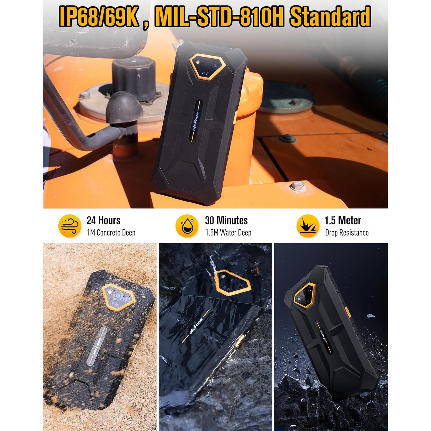 Ulefone Armor X13 Teléfono Rústico 4G Android 14 50MP 6.52"