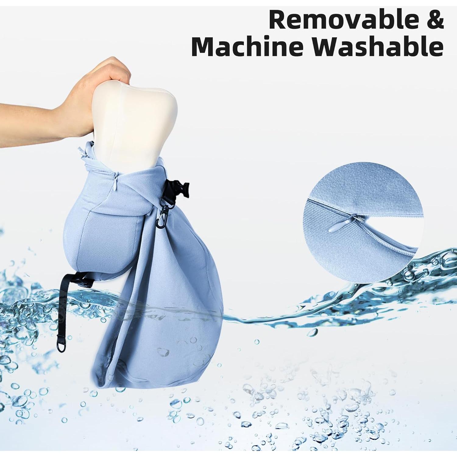 Almohada de Viaje con Capucha ALLINCOZY - Espuma de Memoria