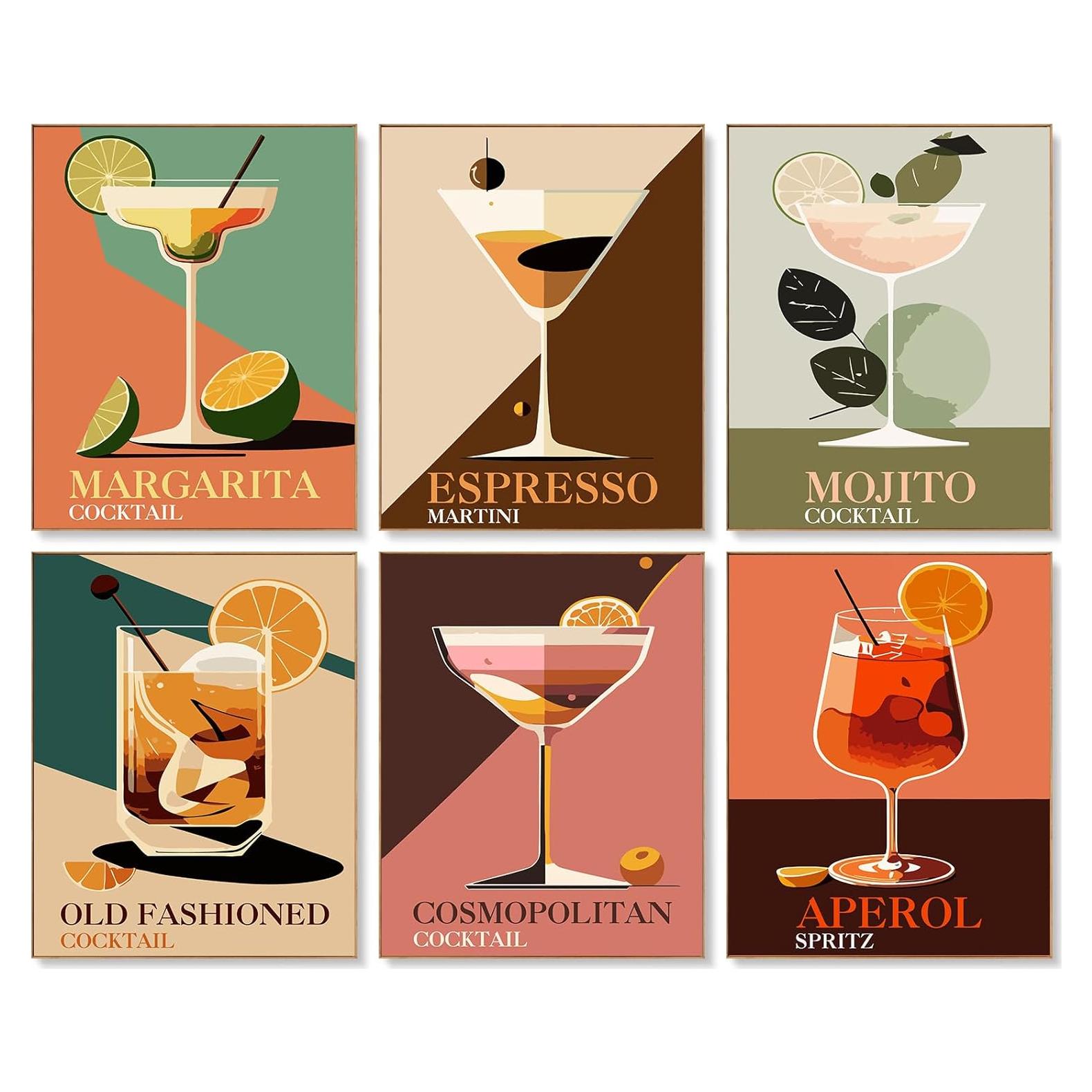 Kit de Pintura por Números Offito 6 Paquetes Adultos 20x25 cm