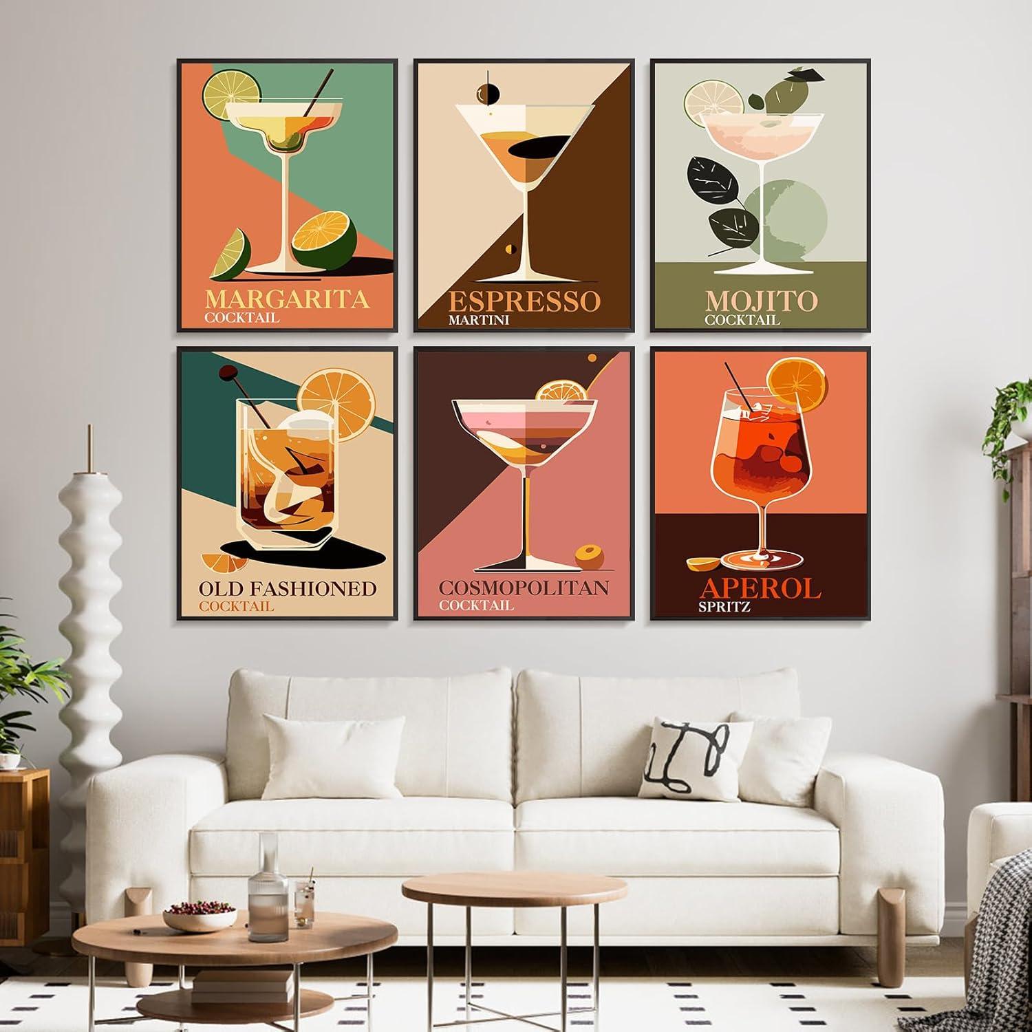 Kit de Pintura por Números Offito 6 Paquetes Adultos 20x25 cm