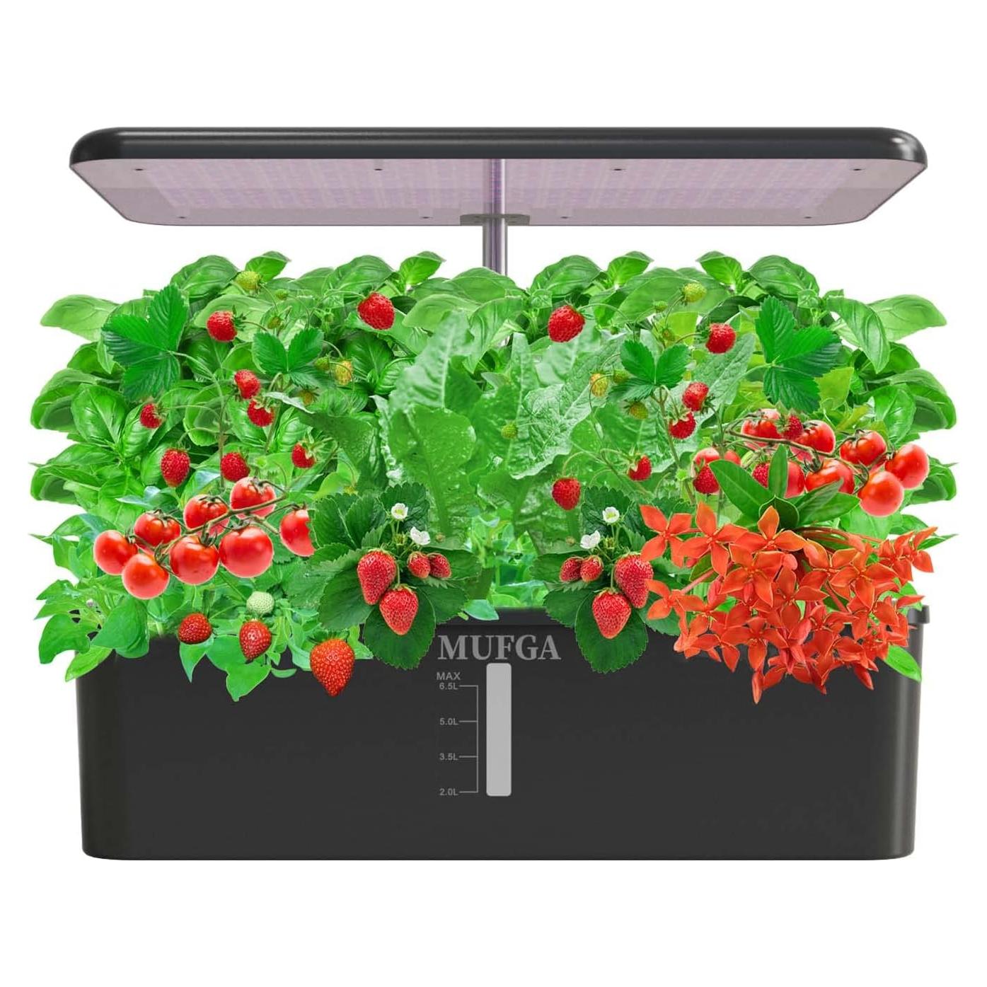 Sistema Hidropónico MUFGA 18 Cápsulas Jardín Interior con Luz LED