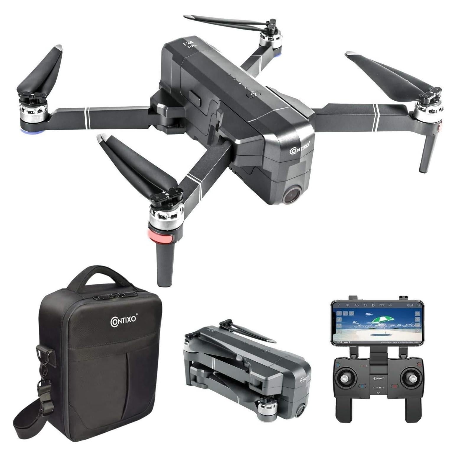 Dron Contixo F24 Pro 4K UHD Plegable con GPS y Estuche