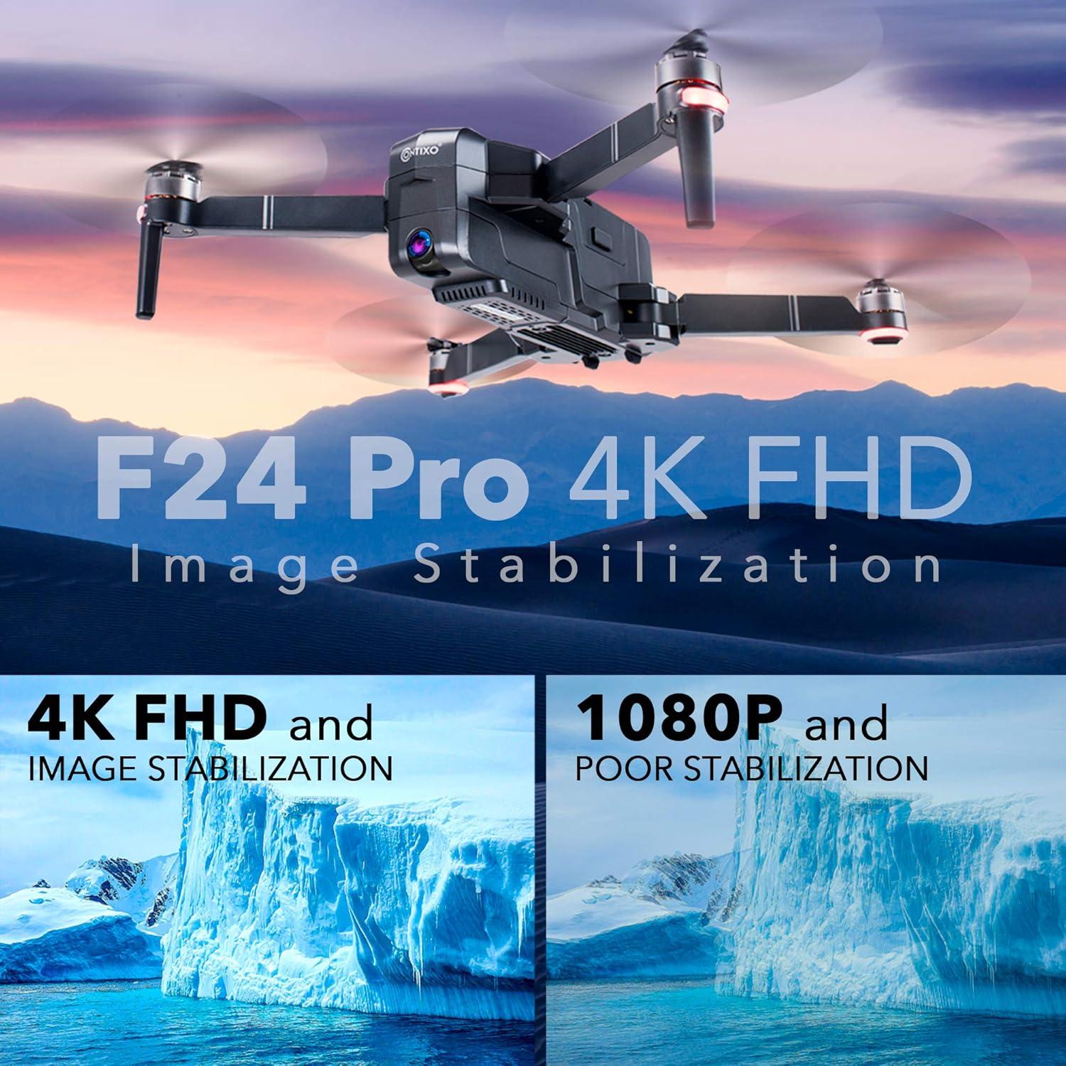 Dron Contixo F24 Pro 4K UHD Plegable con GPS y Estuche