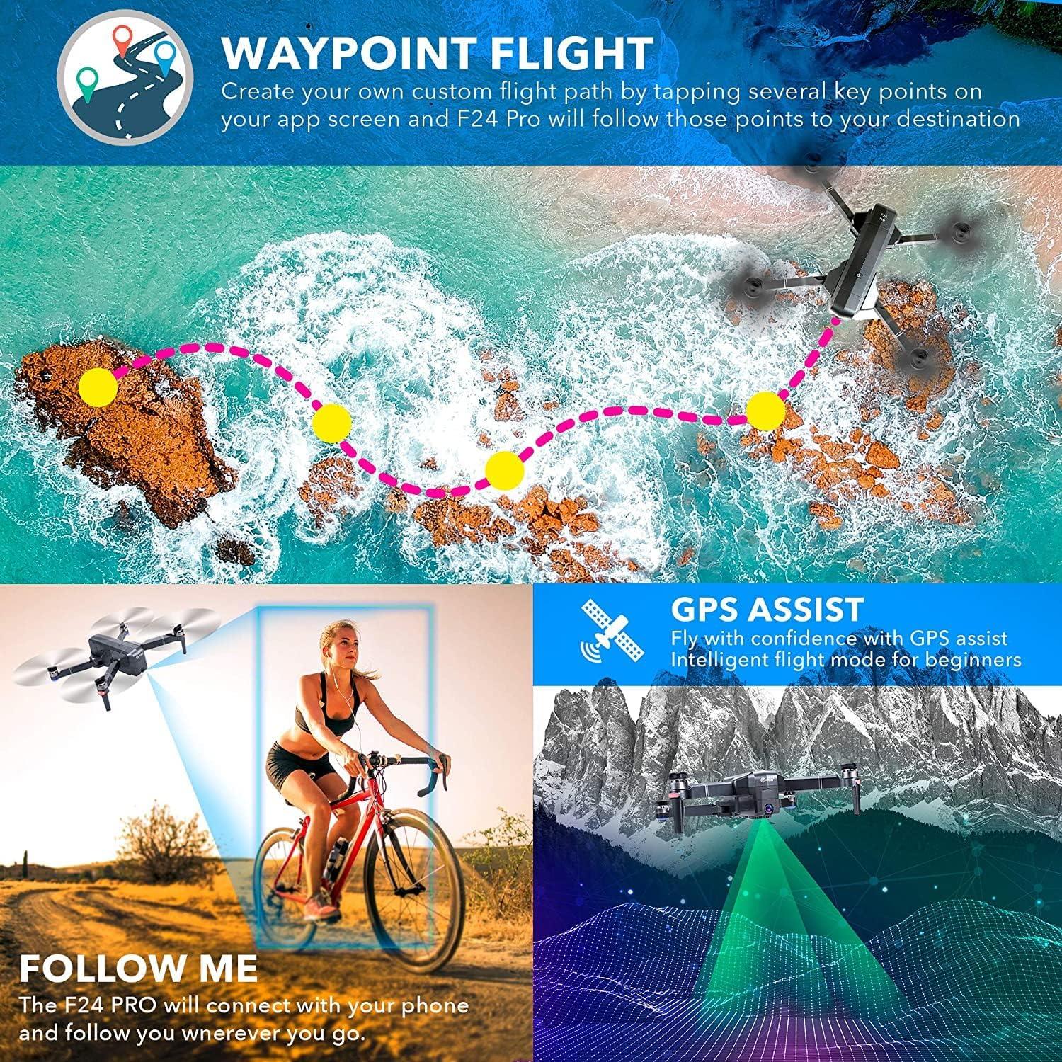 Dron Contixo F24 Pro 4K UHD Plegable con GPS y Estuche