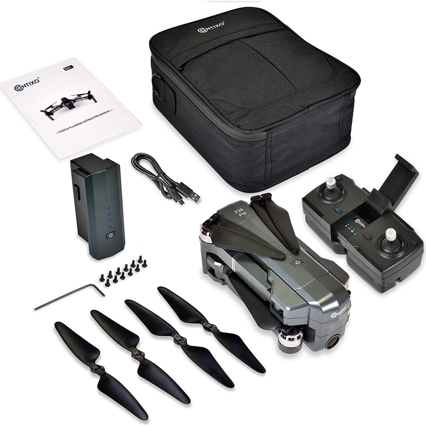 Dron Contixo F24 Pro 4K UHD Plegable con GPS y Estuche