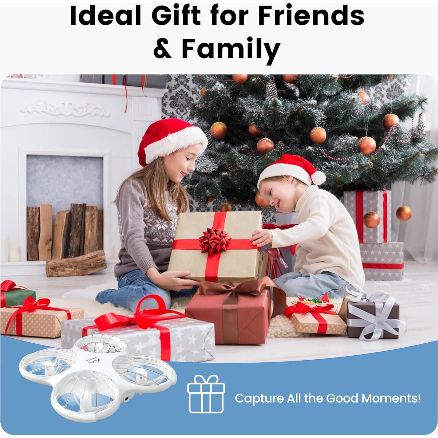 Drone Ameta DR-ATM10B con Cámara FPV HD 1080P y Luces LED