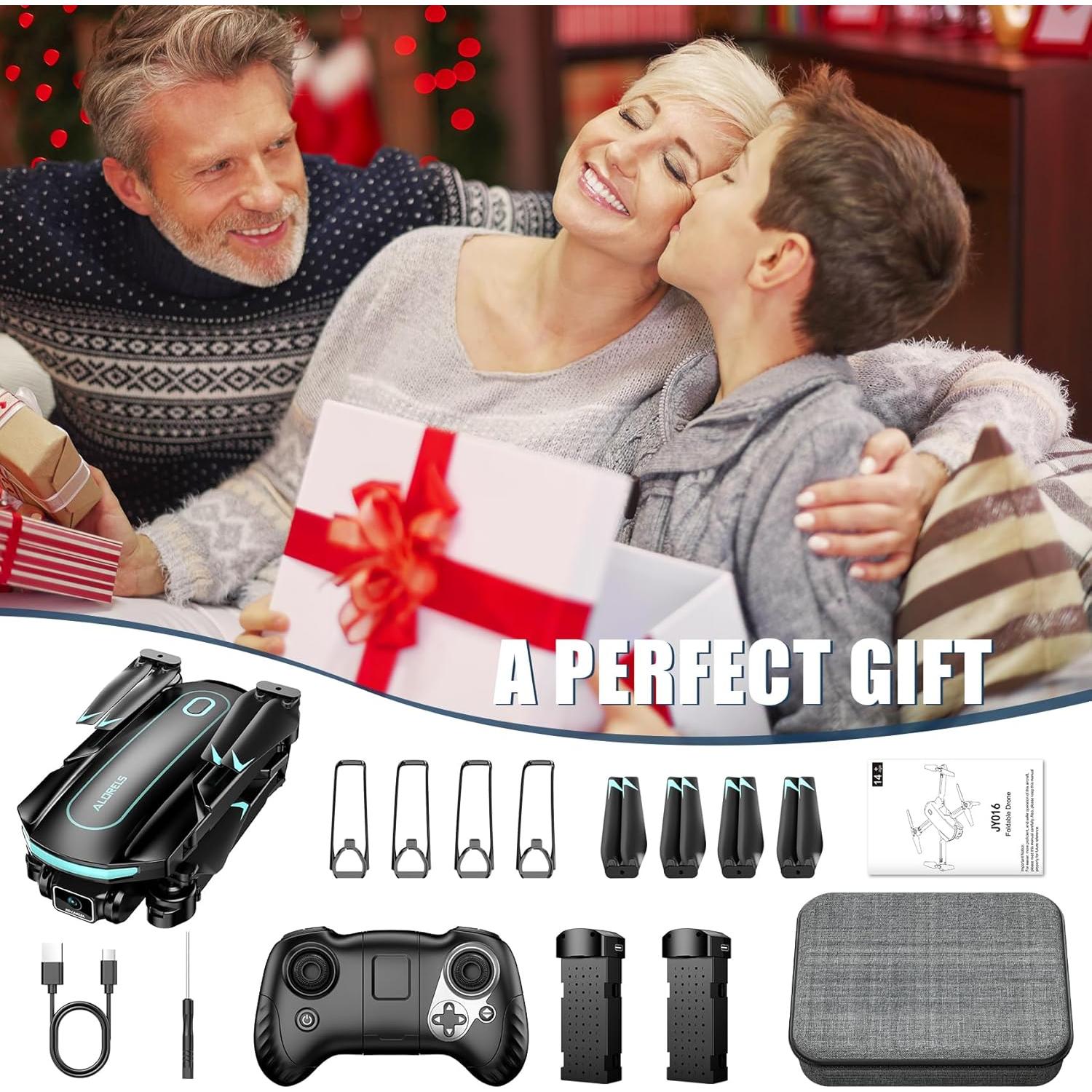 Drone ALORELS Mini Plegable 1080P HD con 2 Baterías