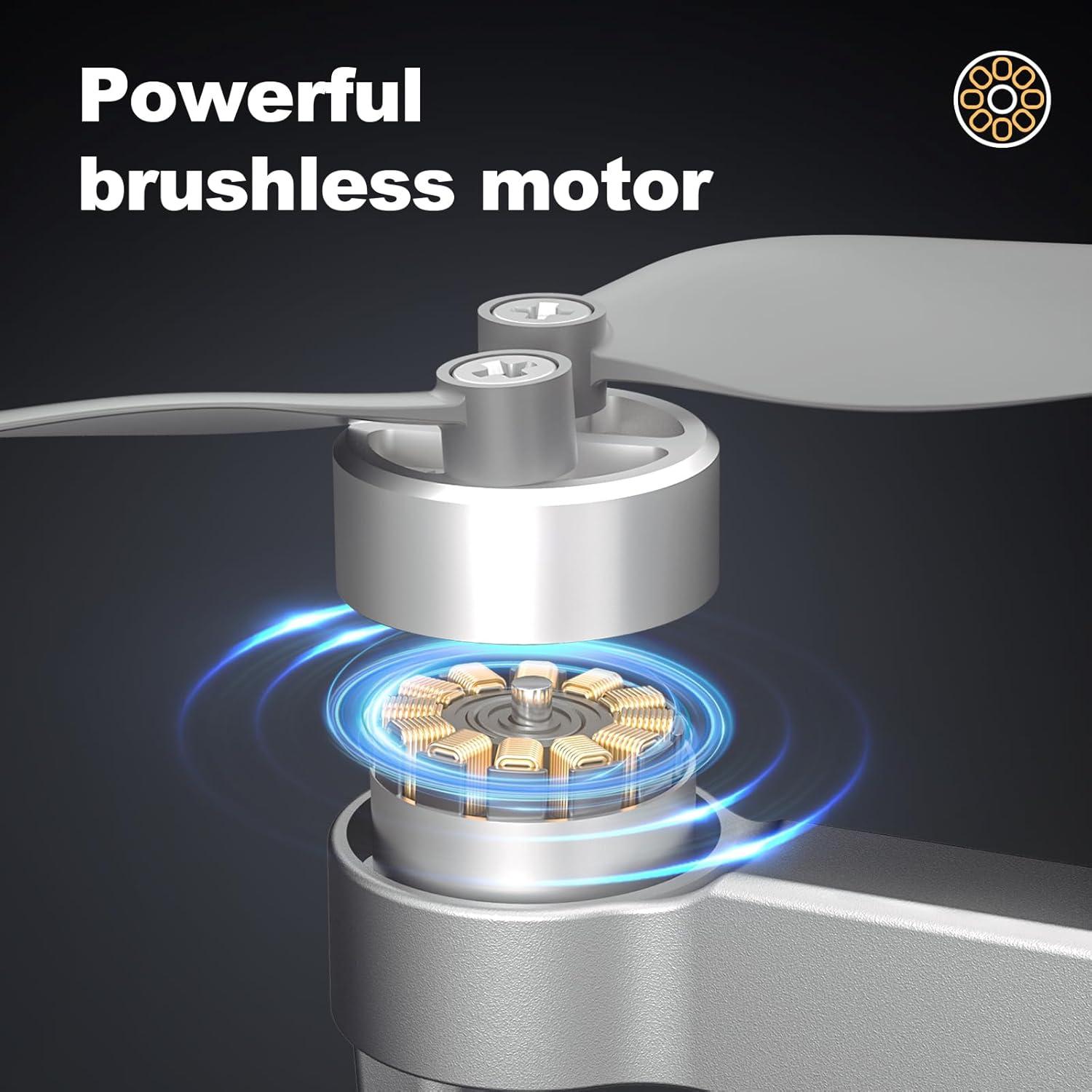 Drone HHD RM 4K con cámara, 52 min vuelo, 3048 m control