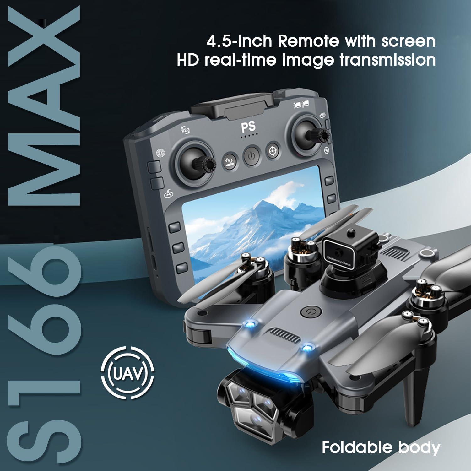 Dron mcokoe S166 con cámara HD 4K y control remoto, plegable