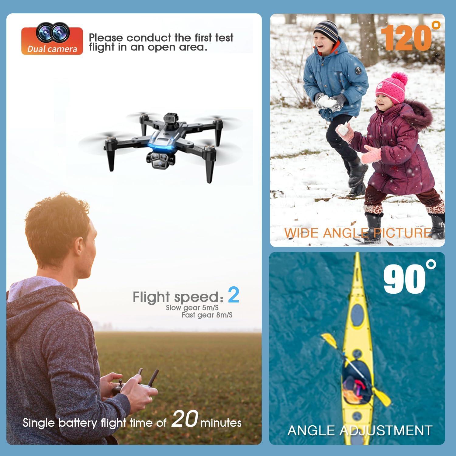 Dron mcokoe S166 con cámara HD 4K y control remoto, plegable