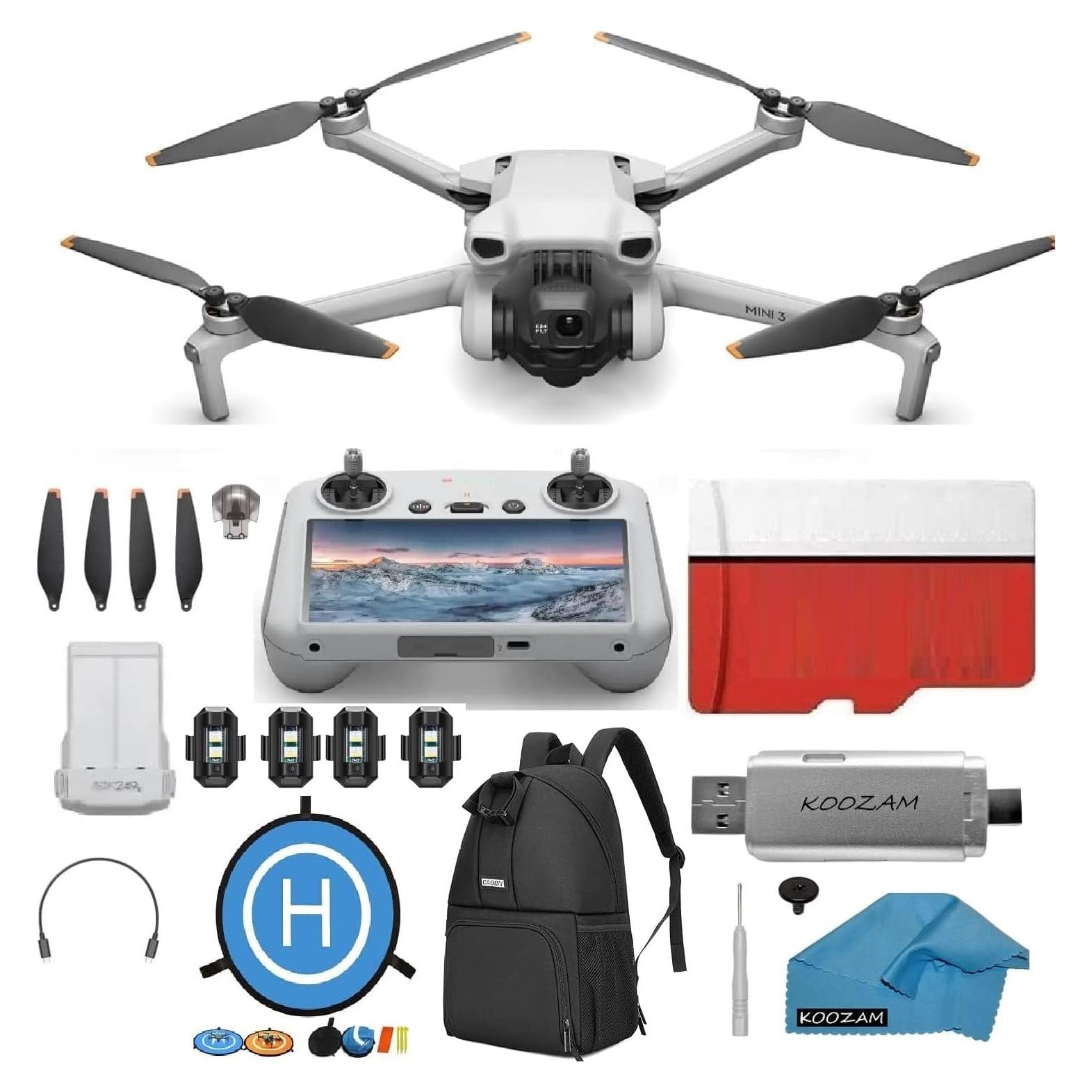 Drone DJI Mini 3 con Control Remoto y Accesorios Completo