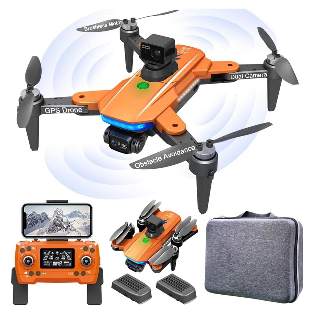 Dron Lozenge HJ90 MAX 4K con Evitación de Obstáculos y 2 Baterías